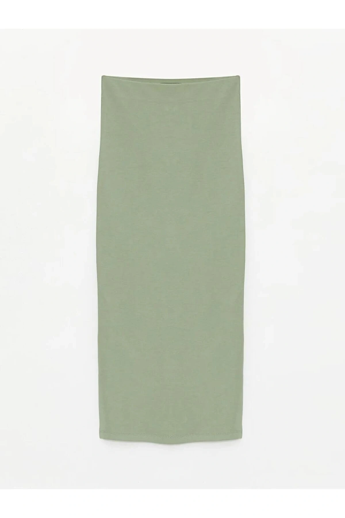 XSIDE Yeşil Kadın Ekstra Dar Fit Düz Etek