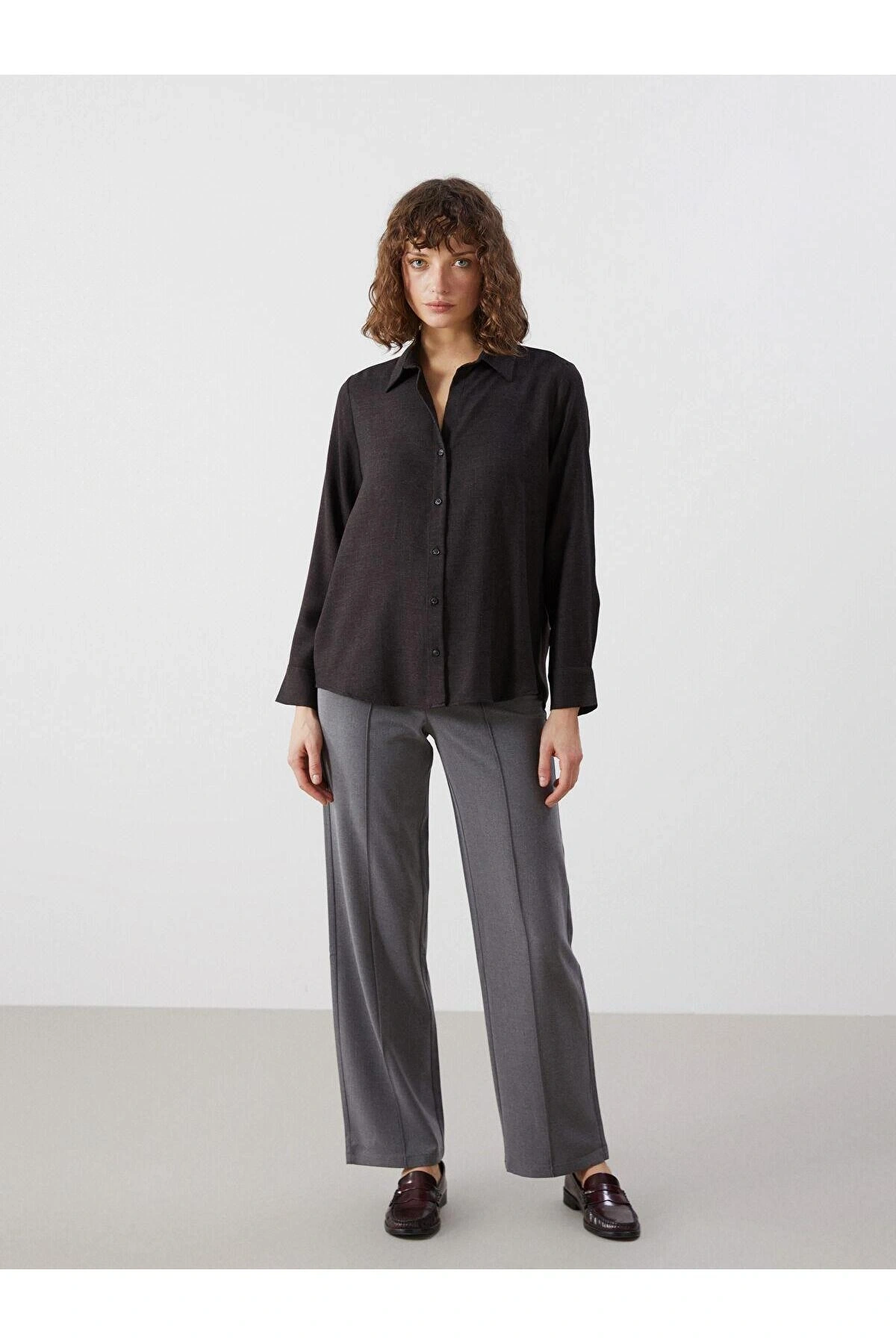 LCW Vision Oversize Kadın Gömlek