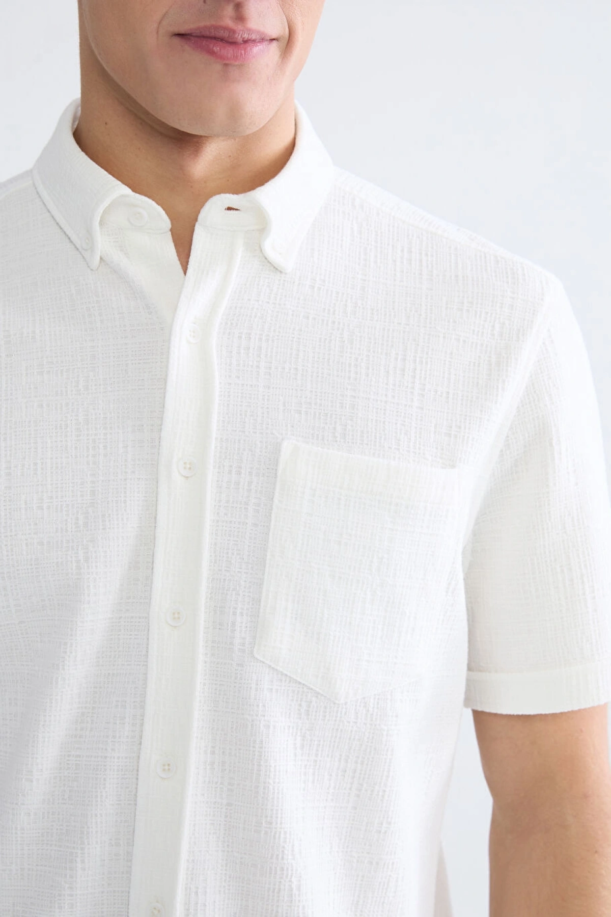 CWAIKIKI Classic Beyaz Regular Fit Erkek Gömlek