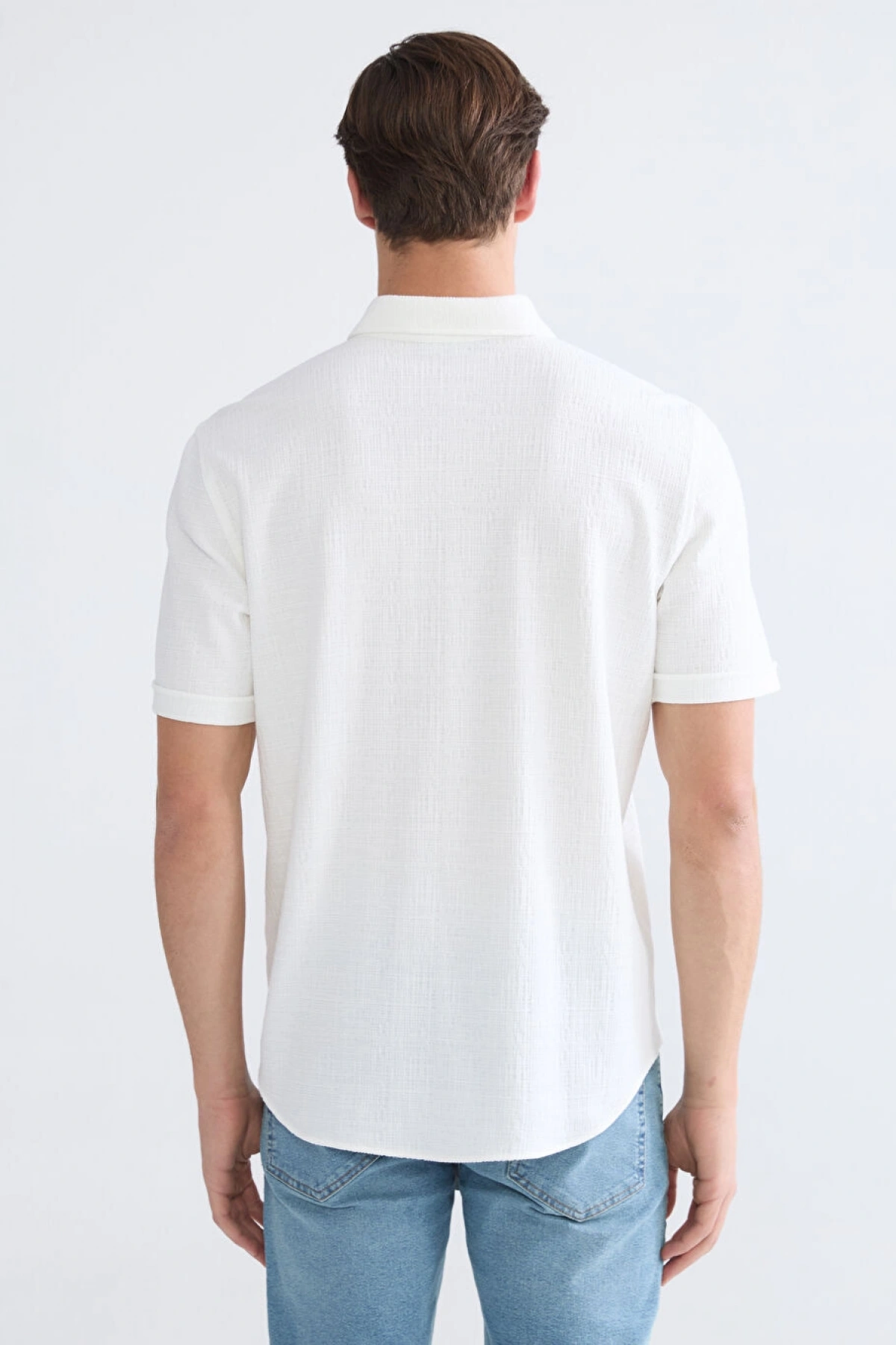 CWAIKIKI Classic Beyaz Regular Fit Erkek Gömlek