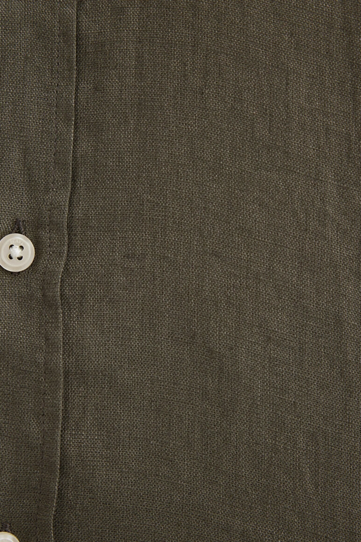 Haki Keten Gömlek