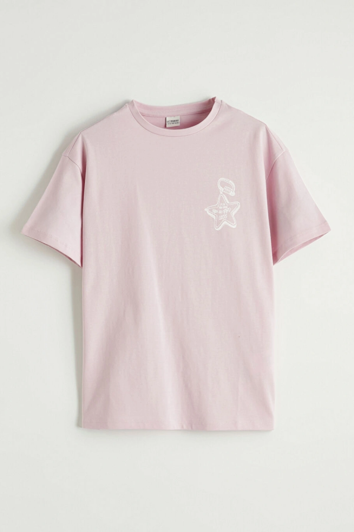 LCW Kids Ekru Baskılı Kız Çocuk Tişört 2li