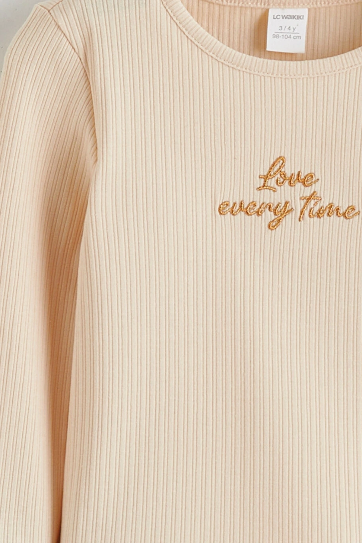 LCW Kids Bej Kız Çocuk Baskılı Bluz Ve Etek