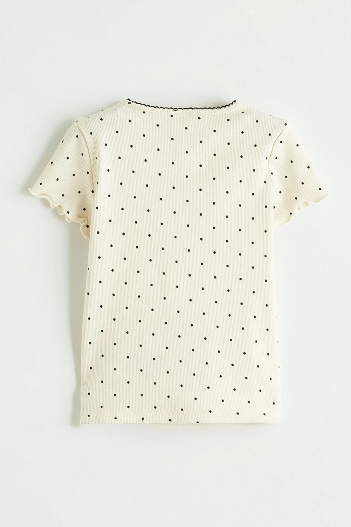 LCW Kids Ekru Bisiklet Yaka Kız Çocuk Tişört