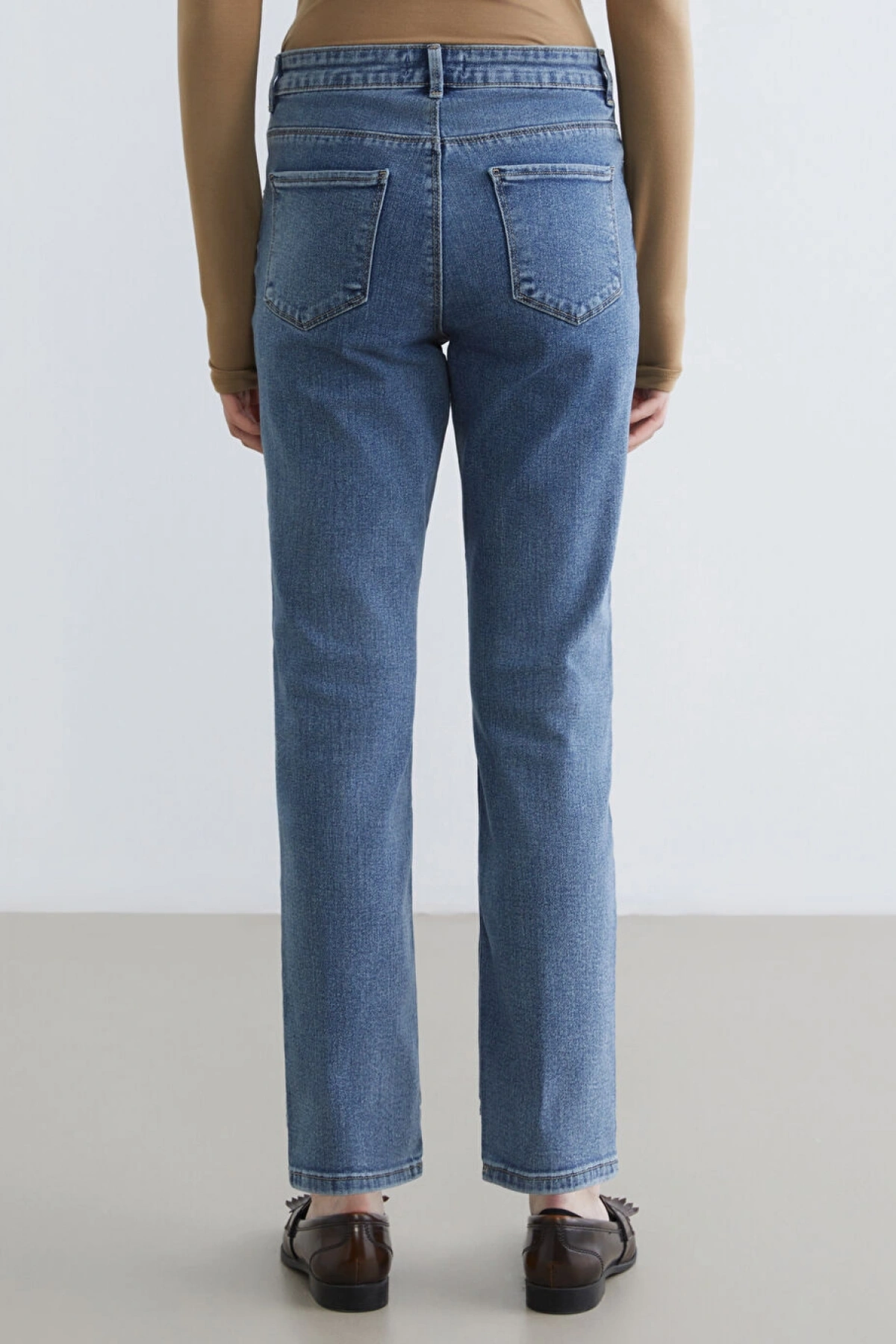 LCWAIKIKI Classic Indigo Yüksek Bel Slim Fit Kadın Jean Pantolon