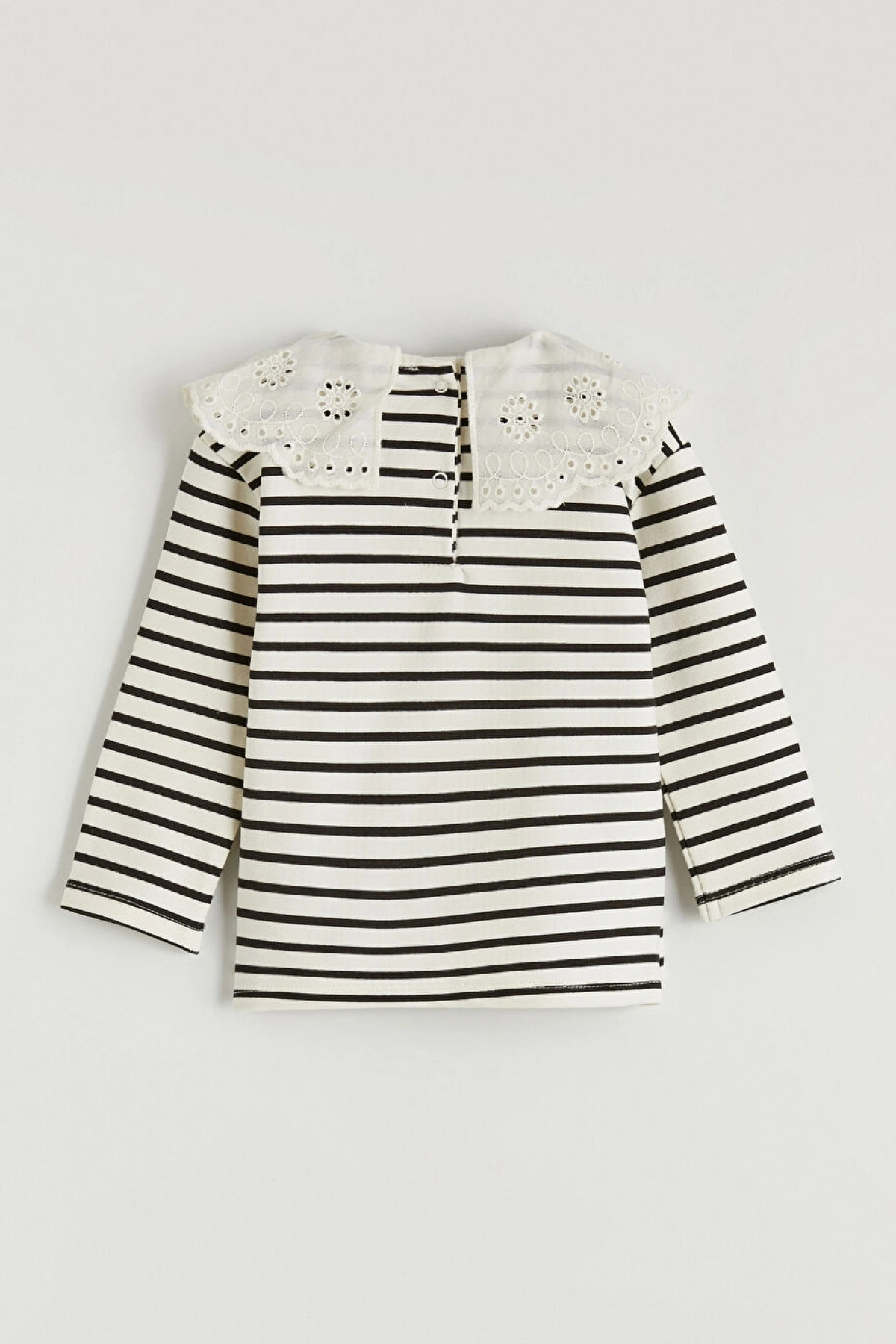 LCW baby Ekru Bebe Yaka Kız Bebek Bluz Ve Tayt