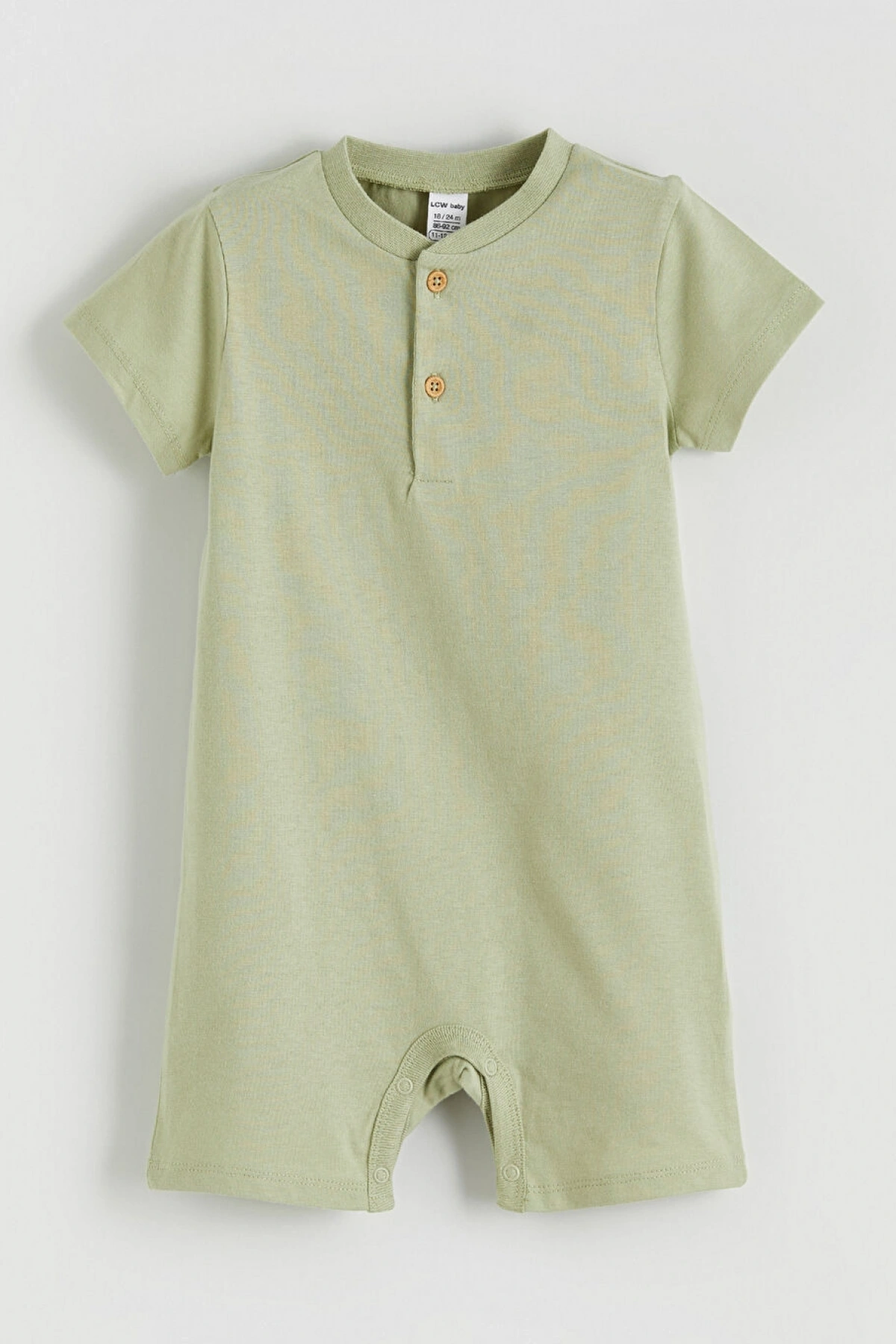 LCW baby Yeşil Baskılı Erkek Bebek Tulum 2li