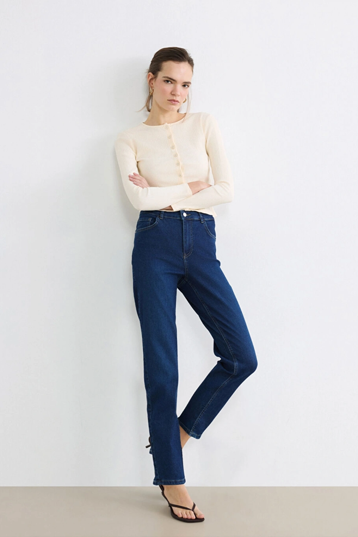 LCWAIKIKI Classic Indigo Jüpiter Süper Skinny Fit Kadın Jean Pantolon