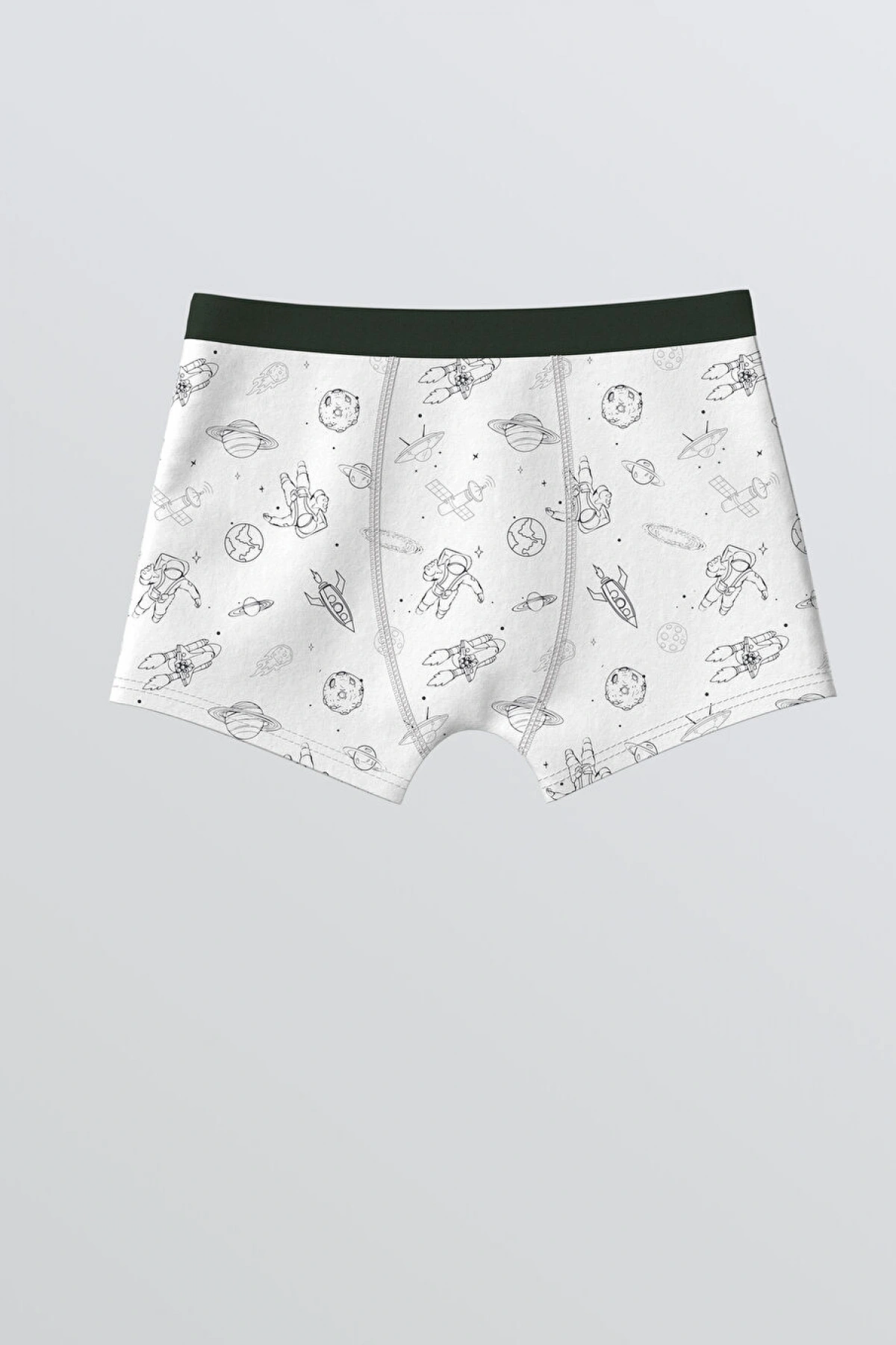 LCW Kids Gri Baskılı Erkek Çocuk Boxer 3lü