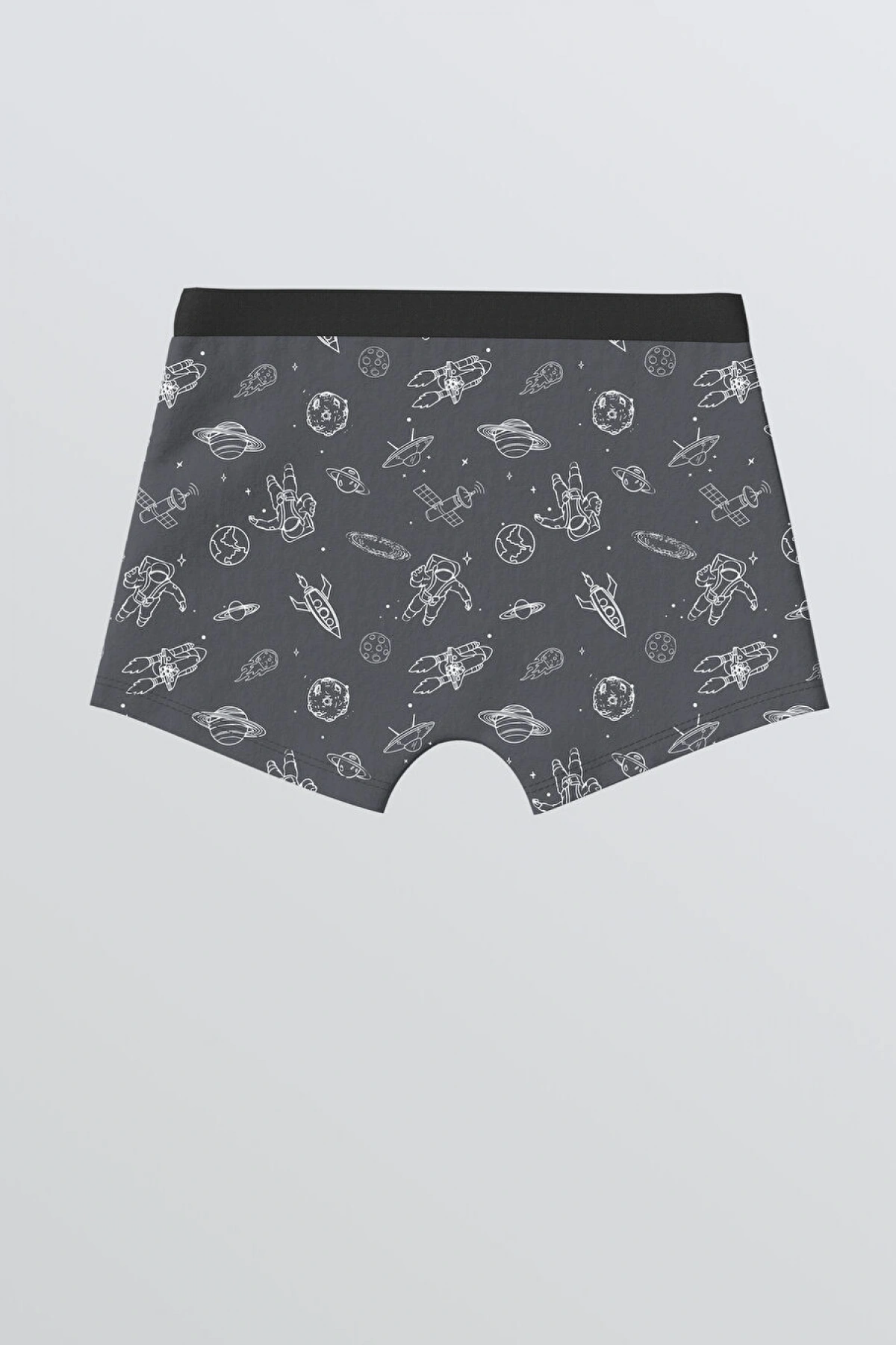 LCW Kids Gri Baskılı Erkek Çocuk Boxer 3lü