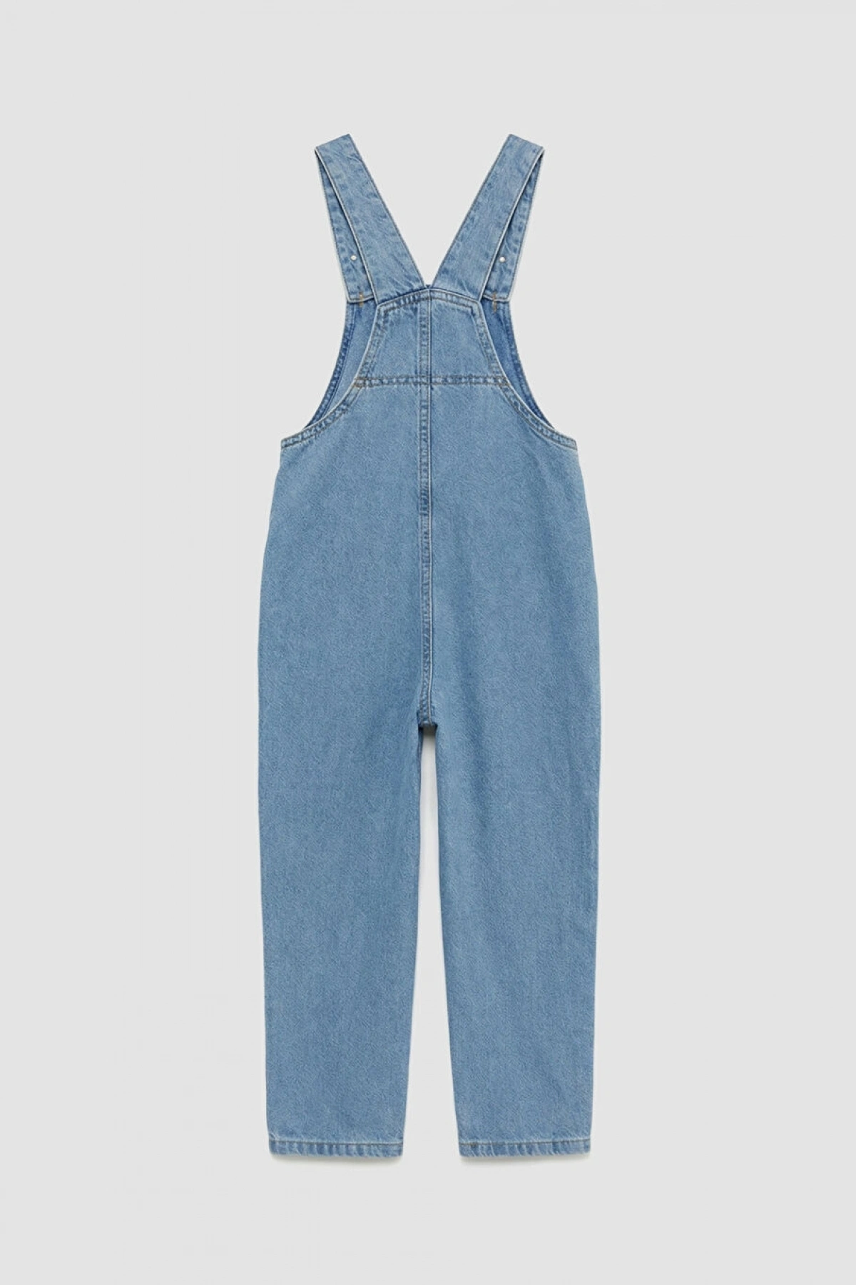 LCW Kids Indigo Kare Yaka Erkek Çocuk Jean Salopet