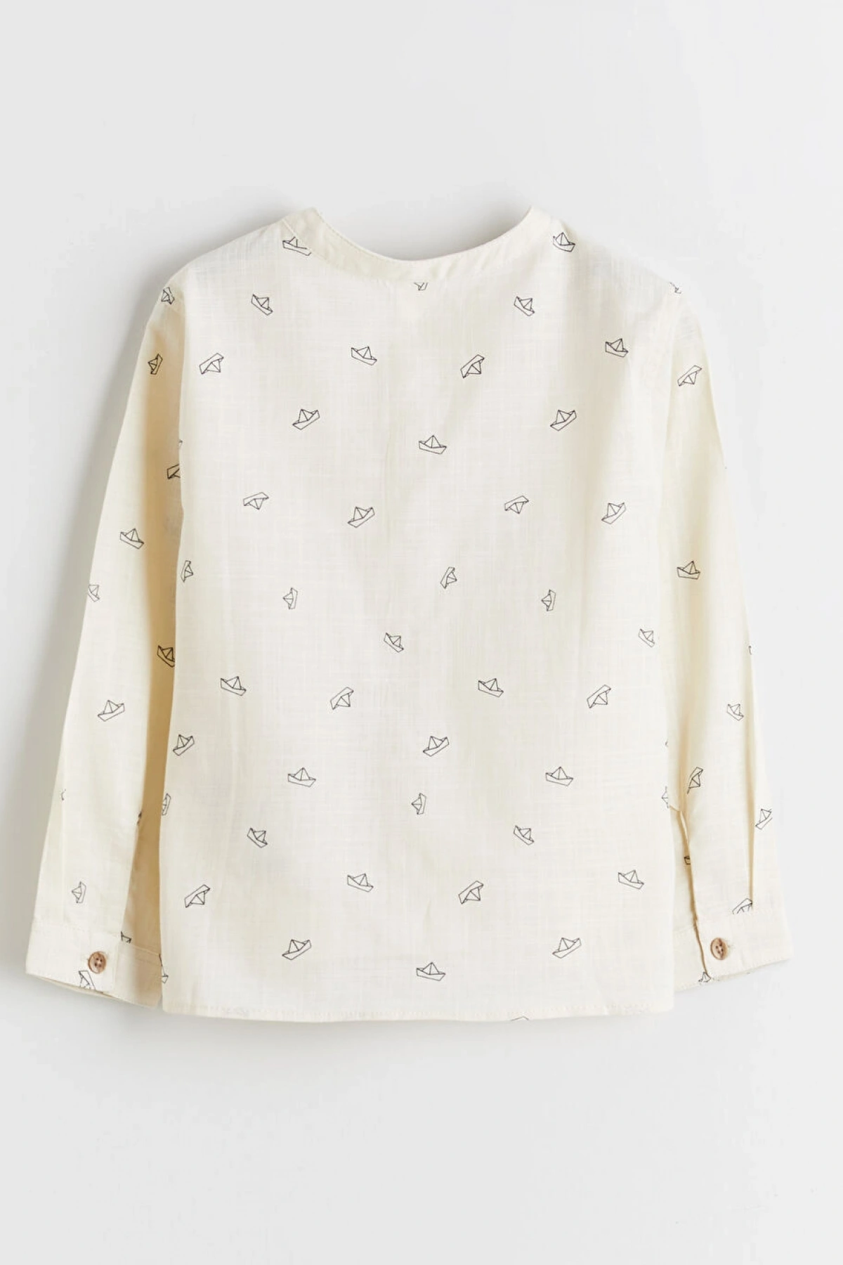 LCW Kids Ekru Hakim Yaka Erkek Çocuk Poplin Gömlek