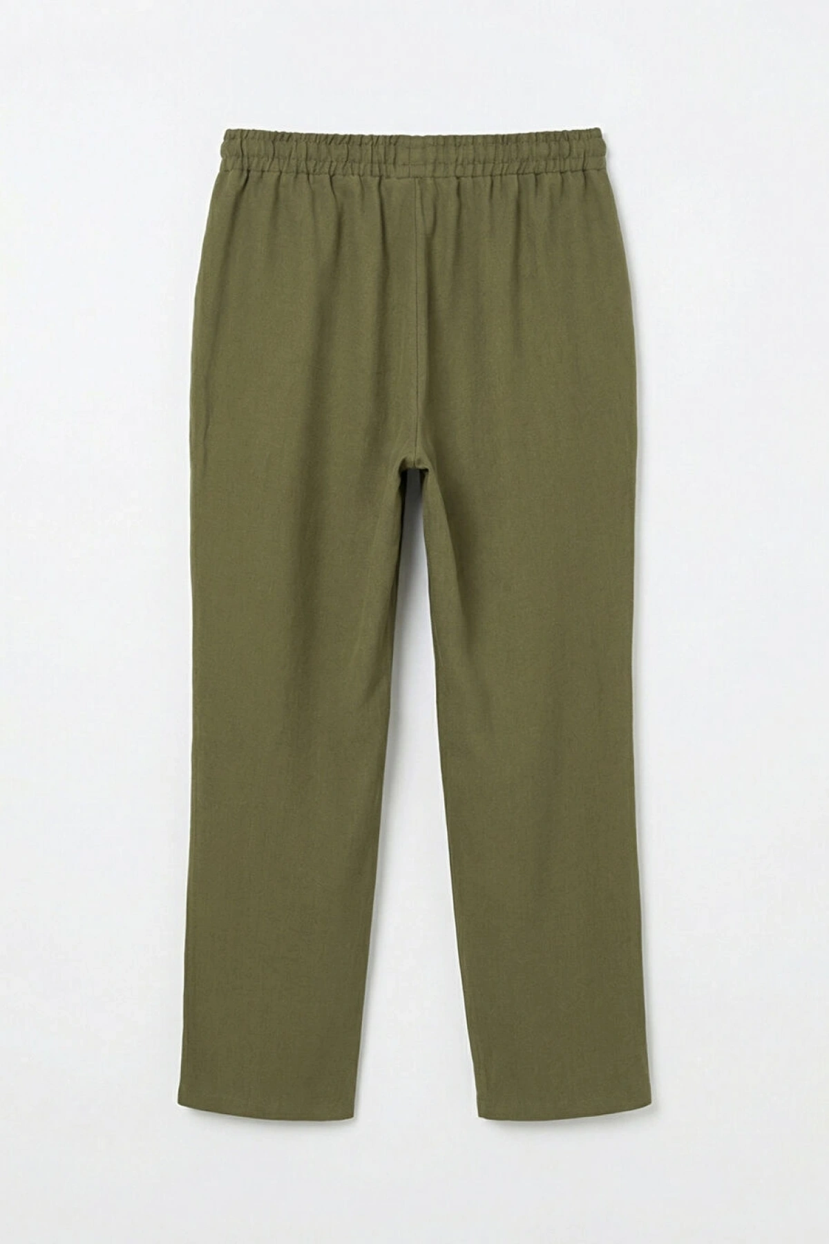 LCWAIKIKI Classic Haki Beli Lastikli Kadın Pantolon