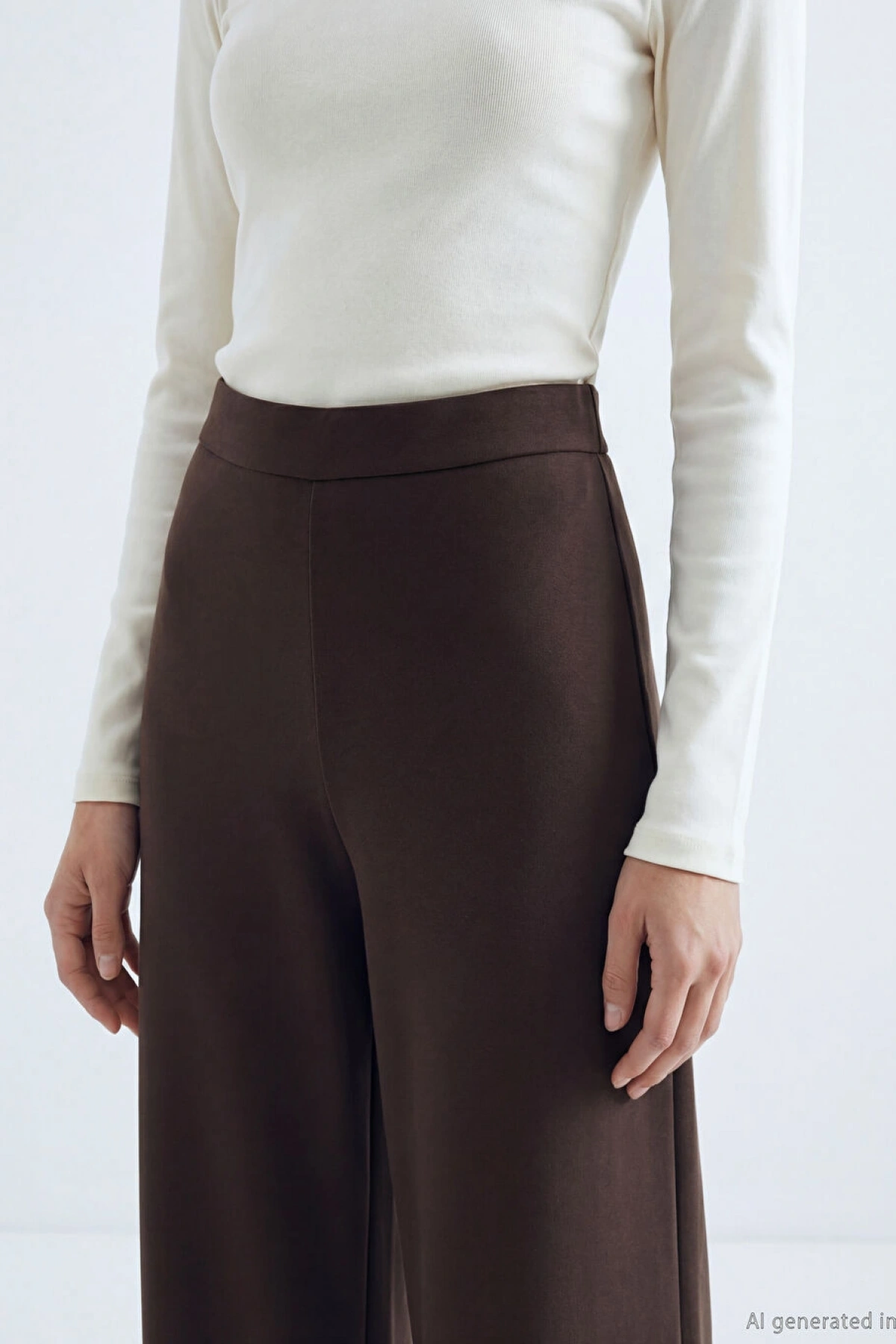 LCW Modest Kahverengi Soft Touch Modal Karışımlı Kadın Eşofman Altı