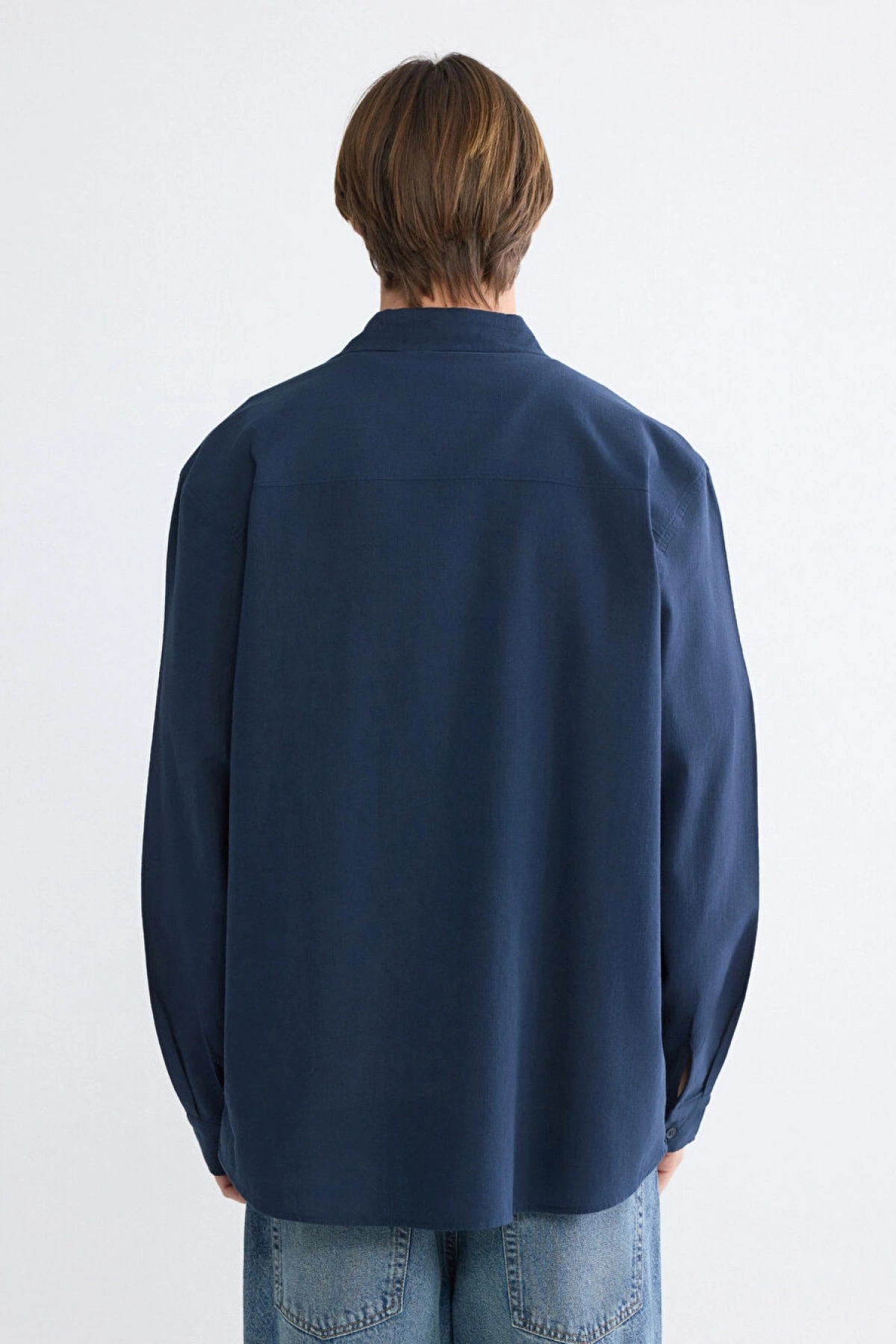 XSIDE Lacivert Regular Fit Poplin Erkek Gömlek