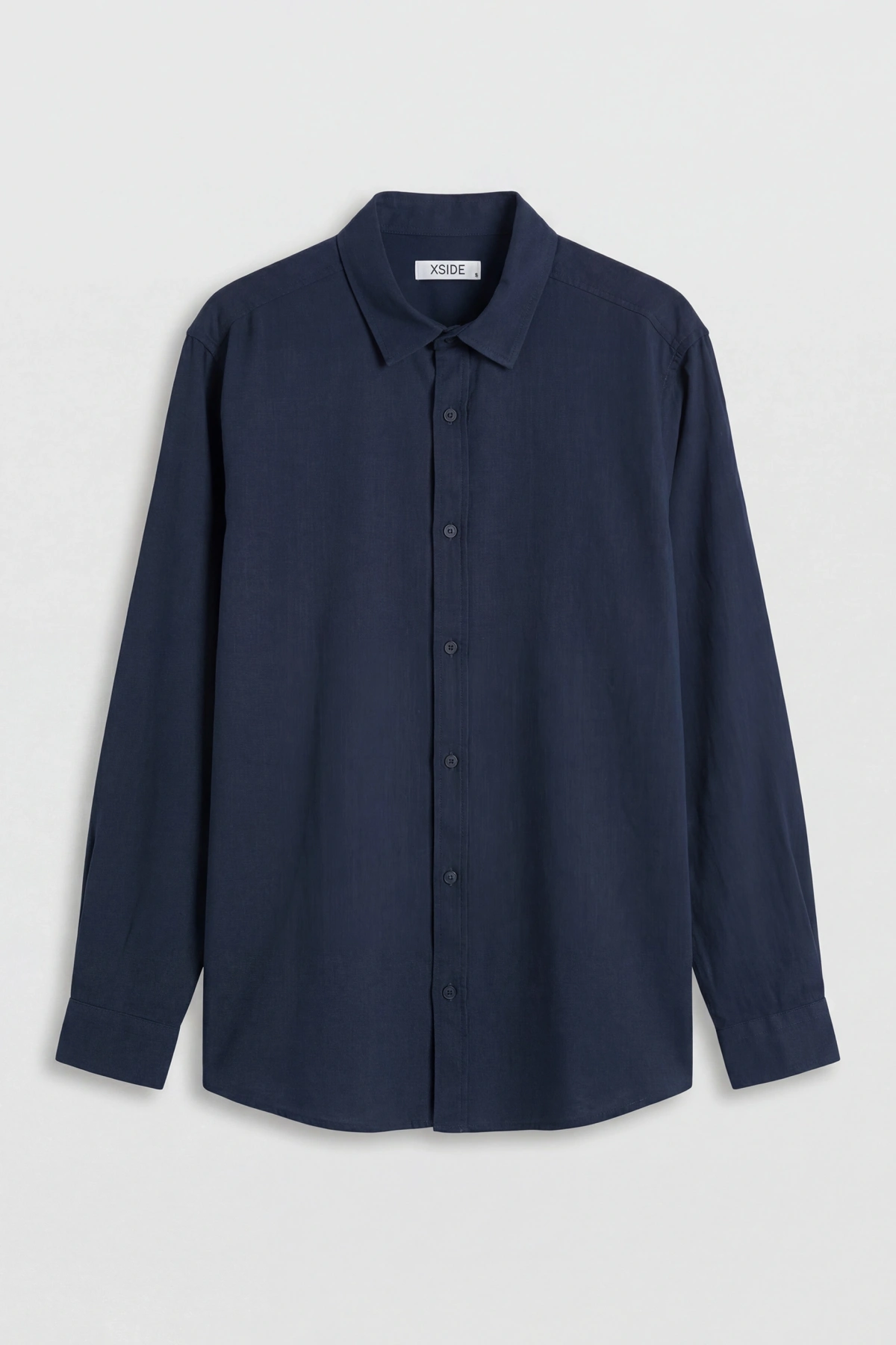 XSIDE Lacivert Regular Fit Poplin Erkek Gömlek