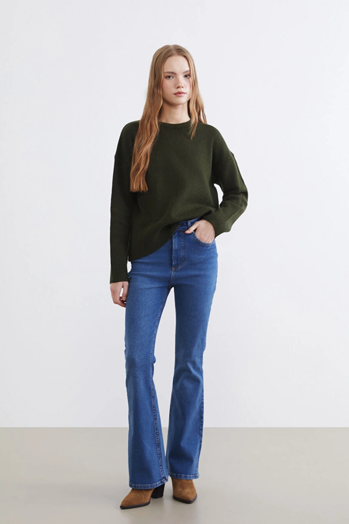 XSIDE Mavi Mars Flare Kadın Jean Pantolon