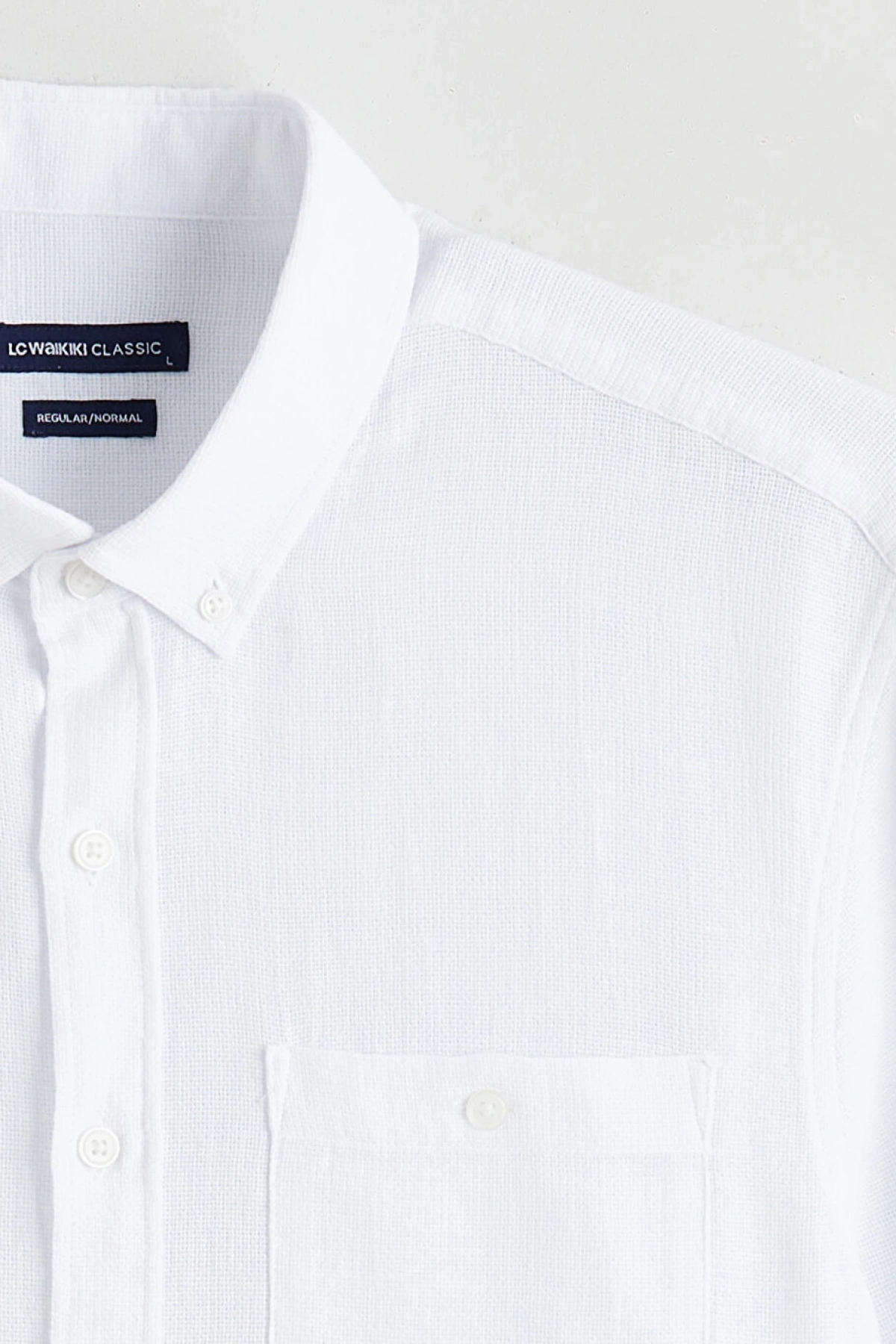 LCWAIKIKI Classic Beyaz Regular Fit Poplin Erkek Gömlek