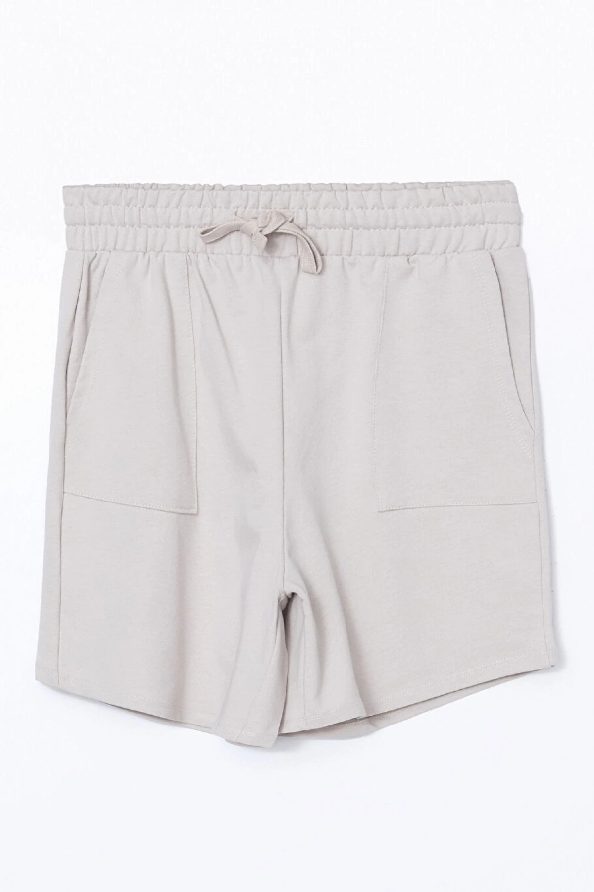 LCW Vision Gri Beli Lastikli Kadın Şort