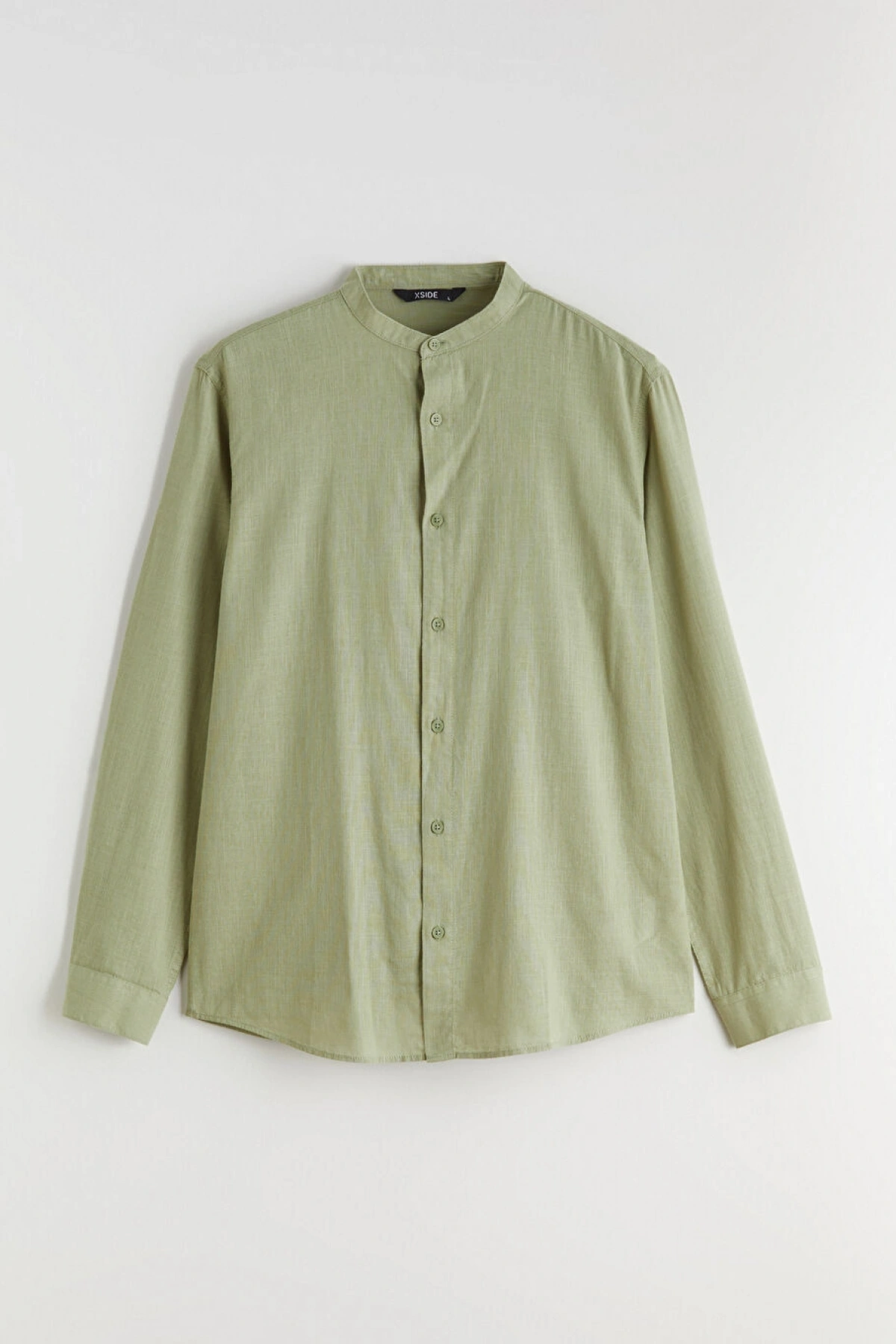 XSIDE Haki Regular Fit Poplin Erkek Gömlek