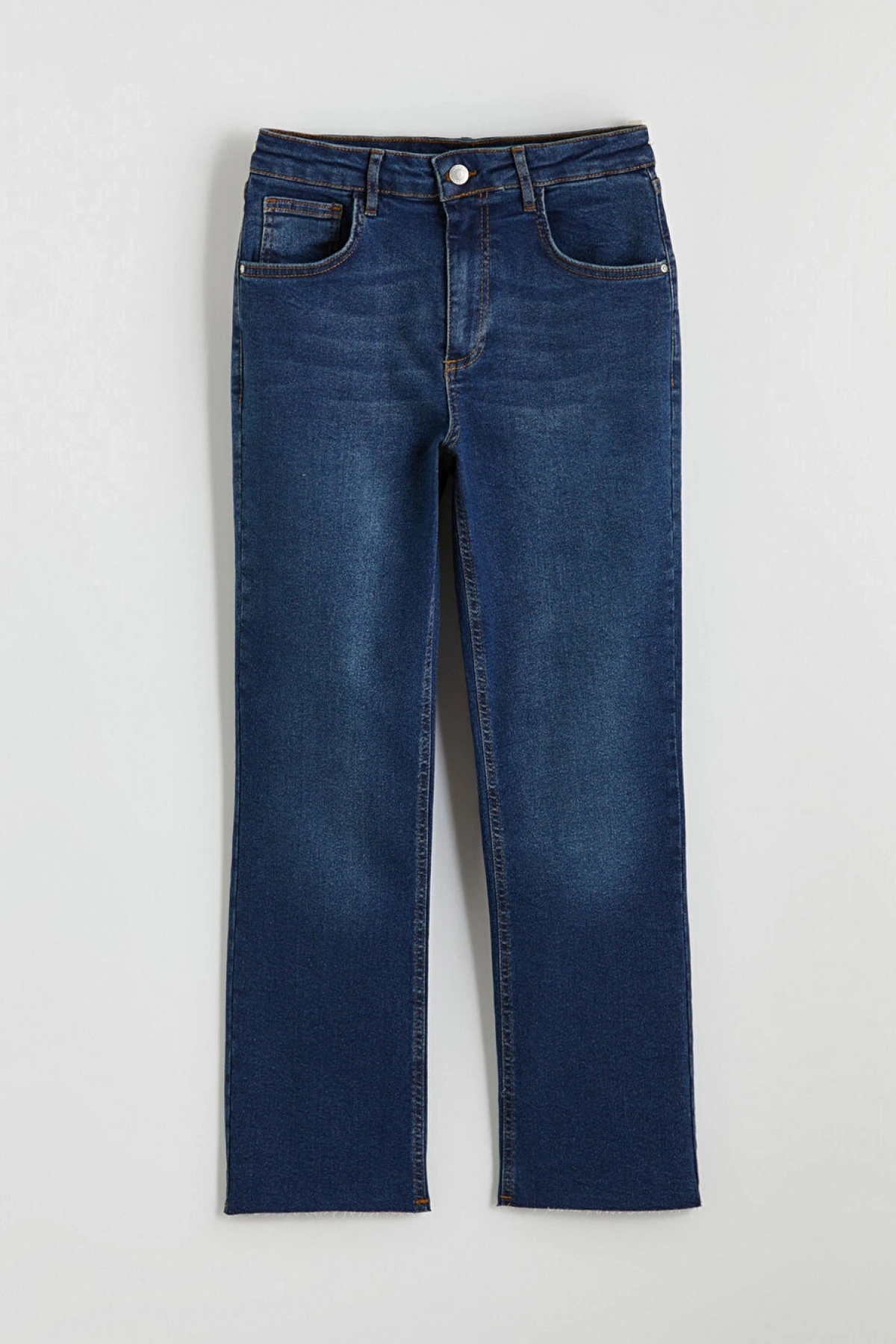 XSIDE Mavi Crop Flare Kadın Jean Pantolon