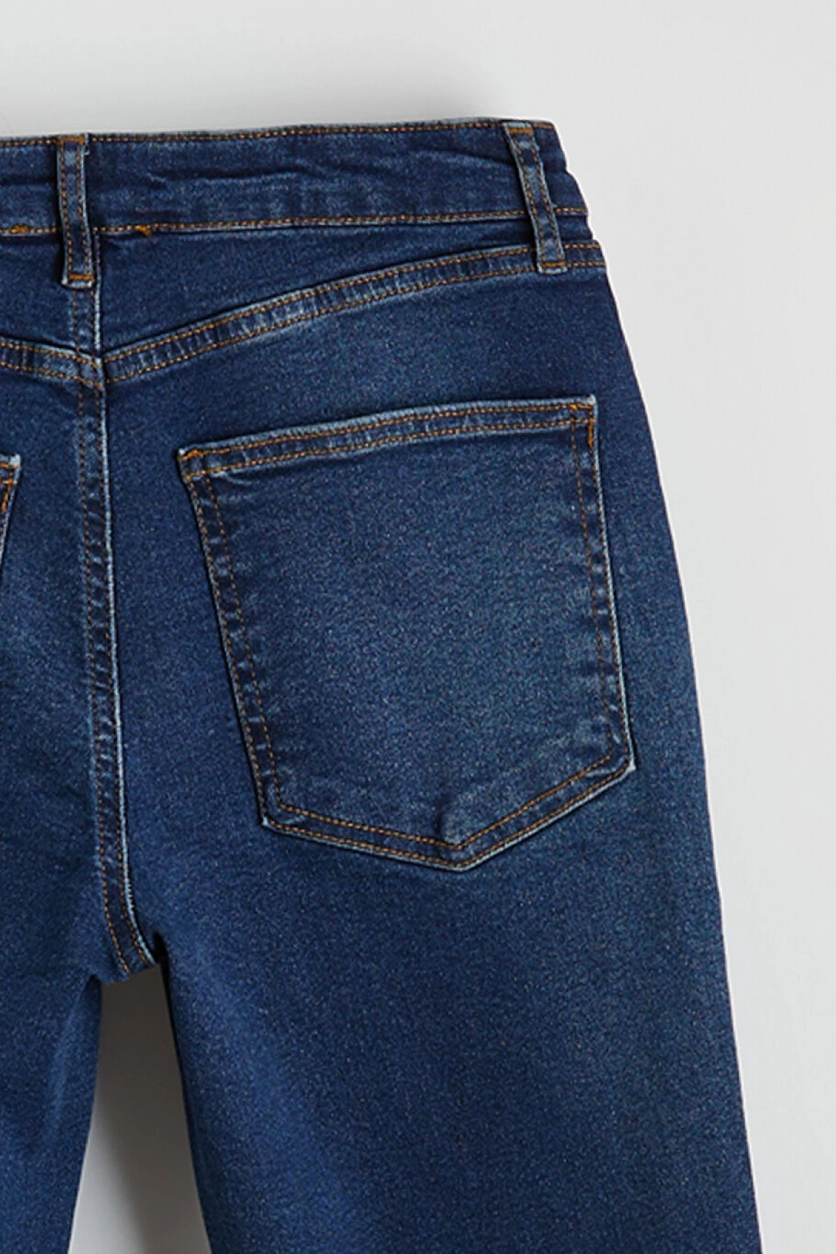 XSIDE Mavi Crop Flare Kadın Jean Pantolon