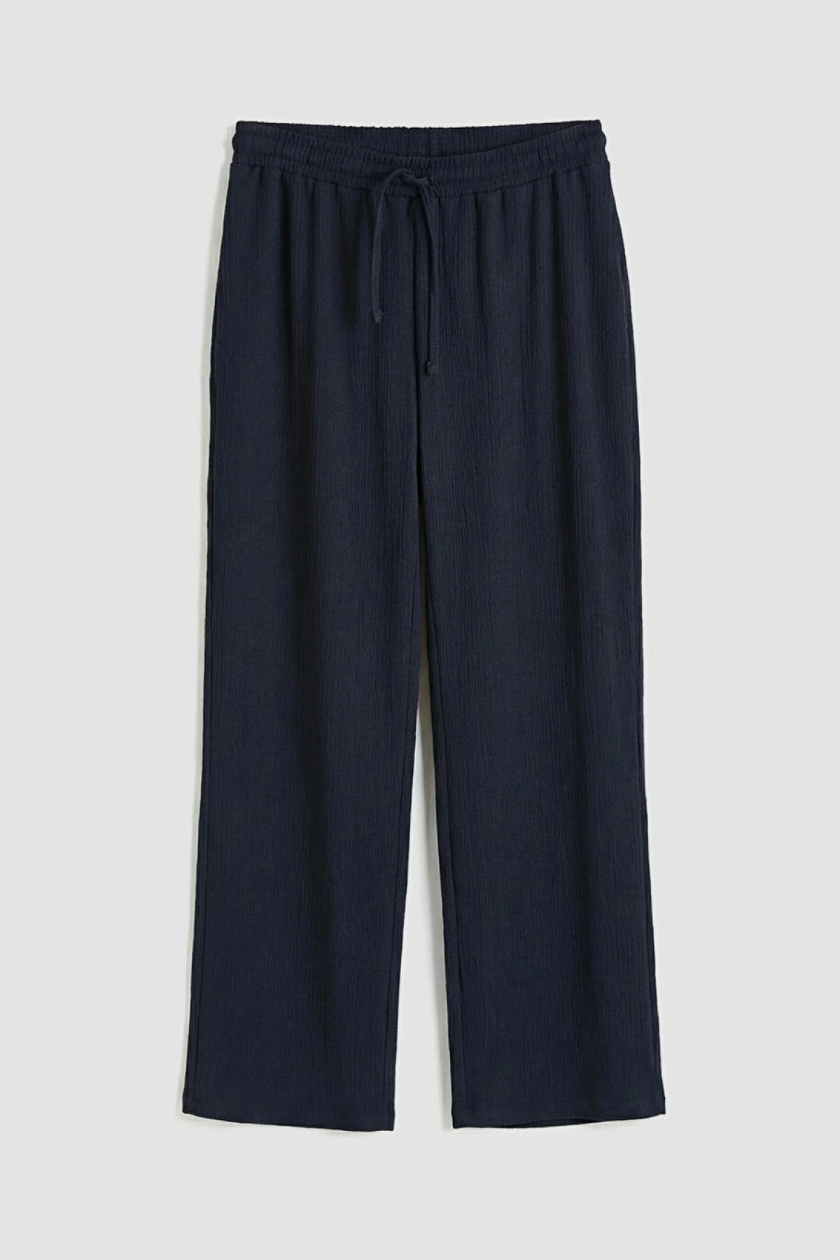 LCW Comfort Lacivert Beli Lastikli Dokulu Kadın Pantolon