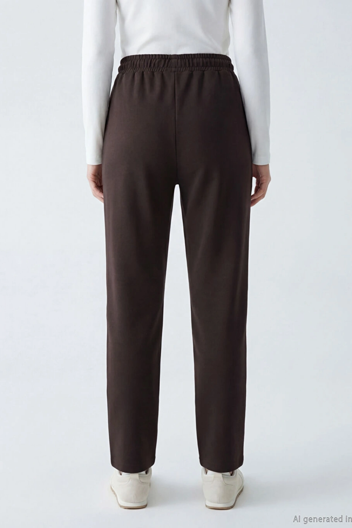 LCW Modest Kahverengi Beli Lastikli Kadın Eşofman Altı