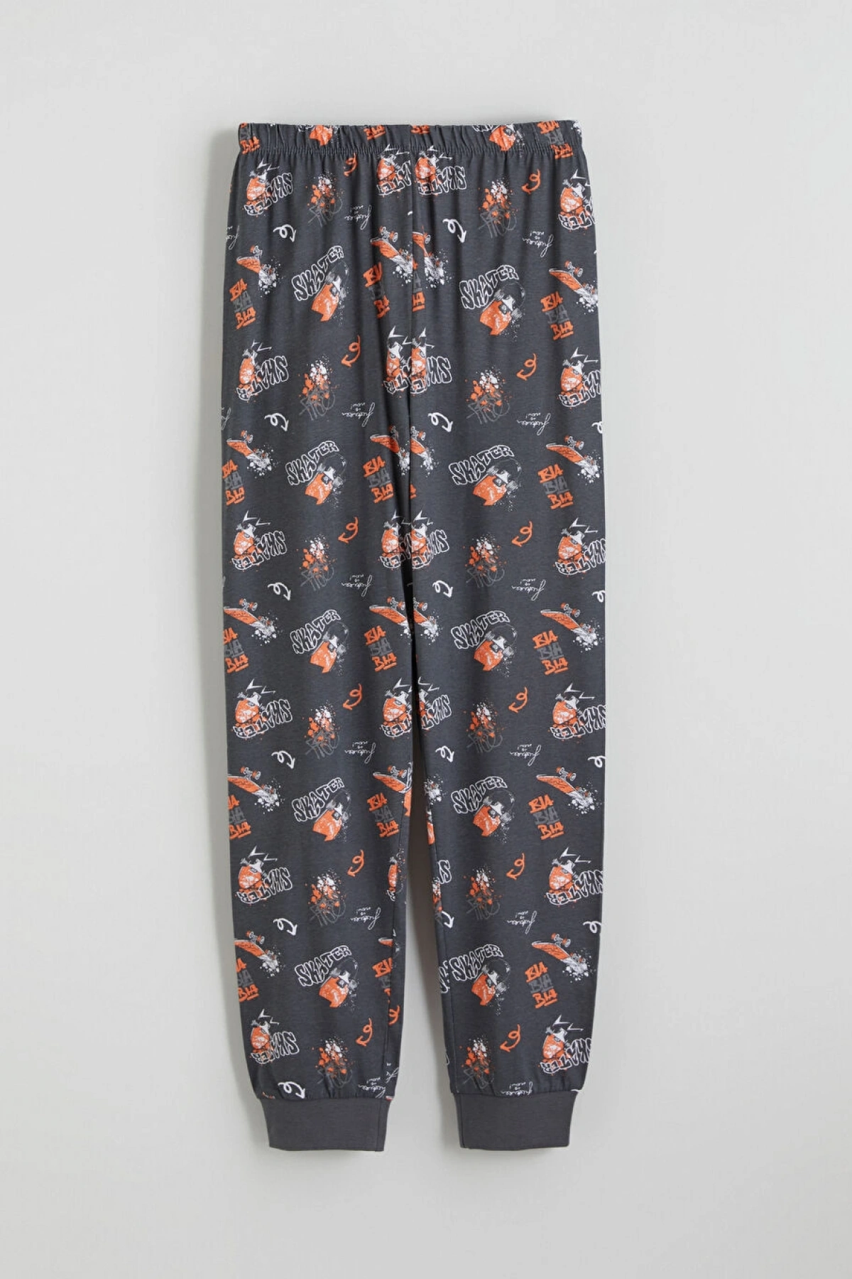 LCW Kids Turuncu Baskılı Erkek Çocuk Pijama Takımı