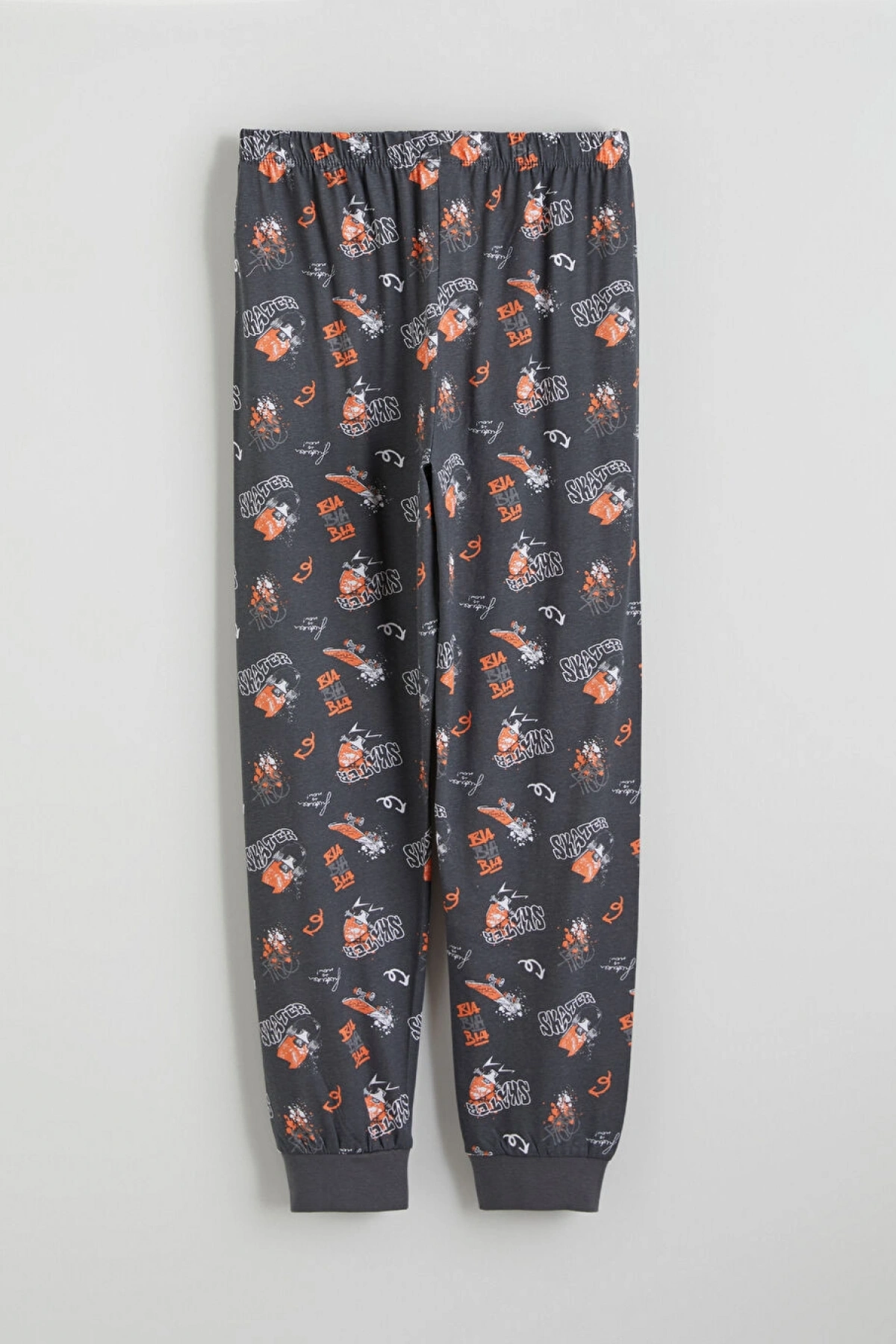 LCW Kids Turuncu Baskılı Erkek Çocuk Pijama Takımı