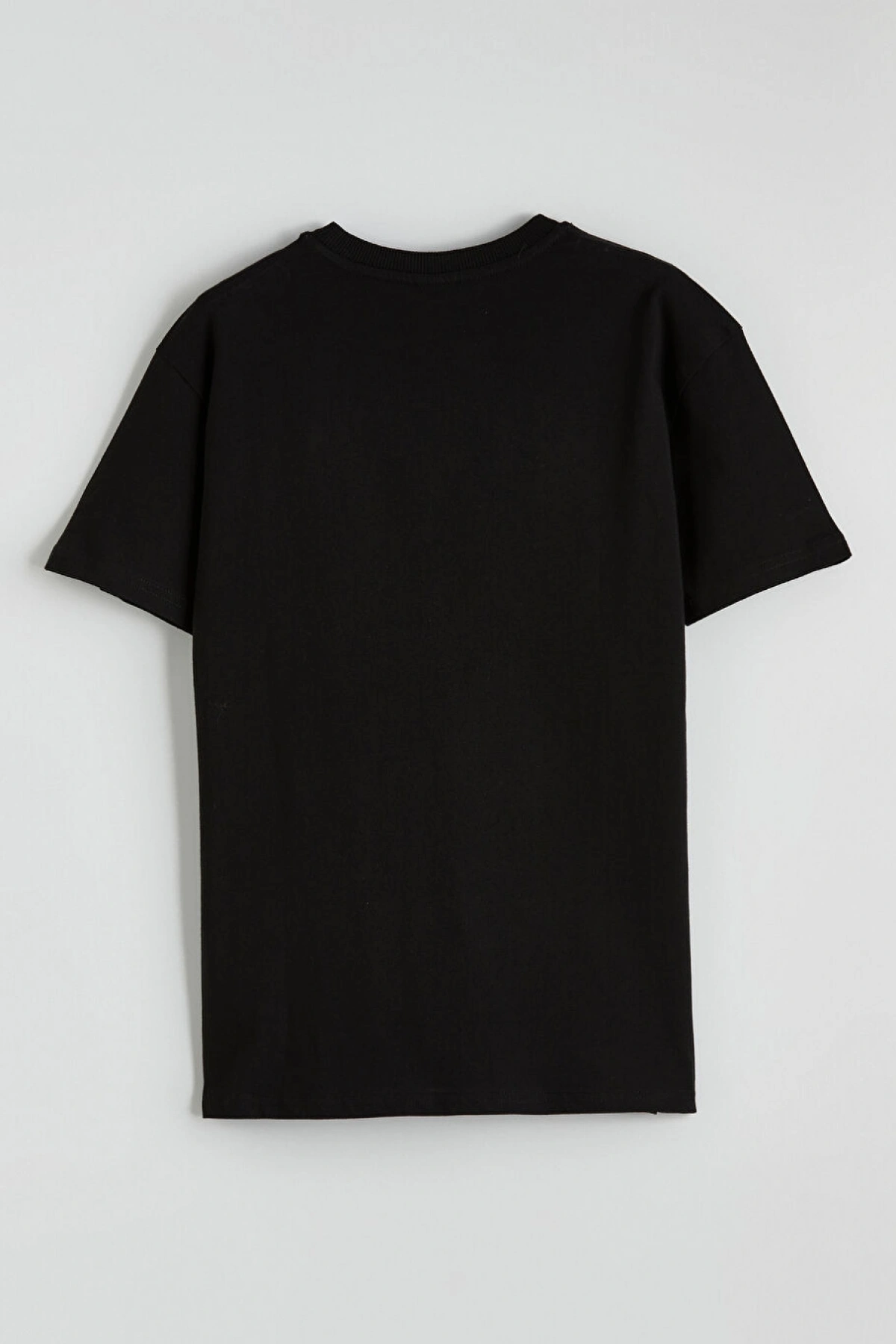 LCW Kids Siyah Erkek Çocuk Baskılı Tişört