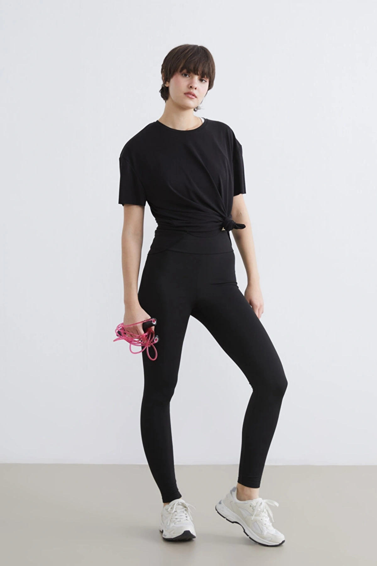 XSIDE Siyah Yüksek Bel Kadın Tayt