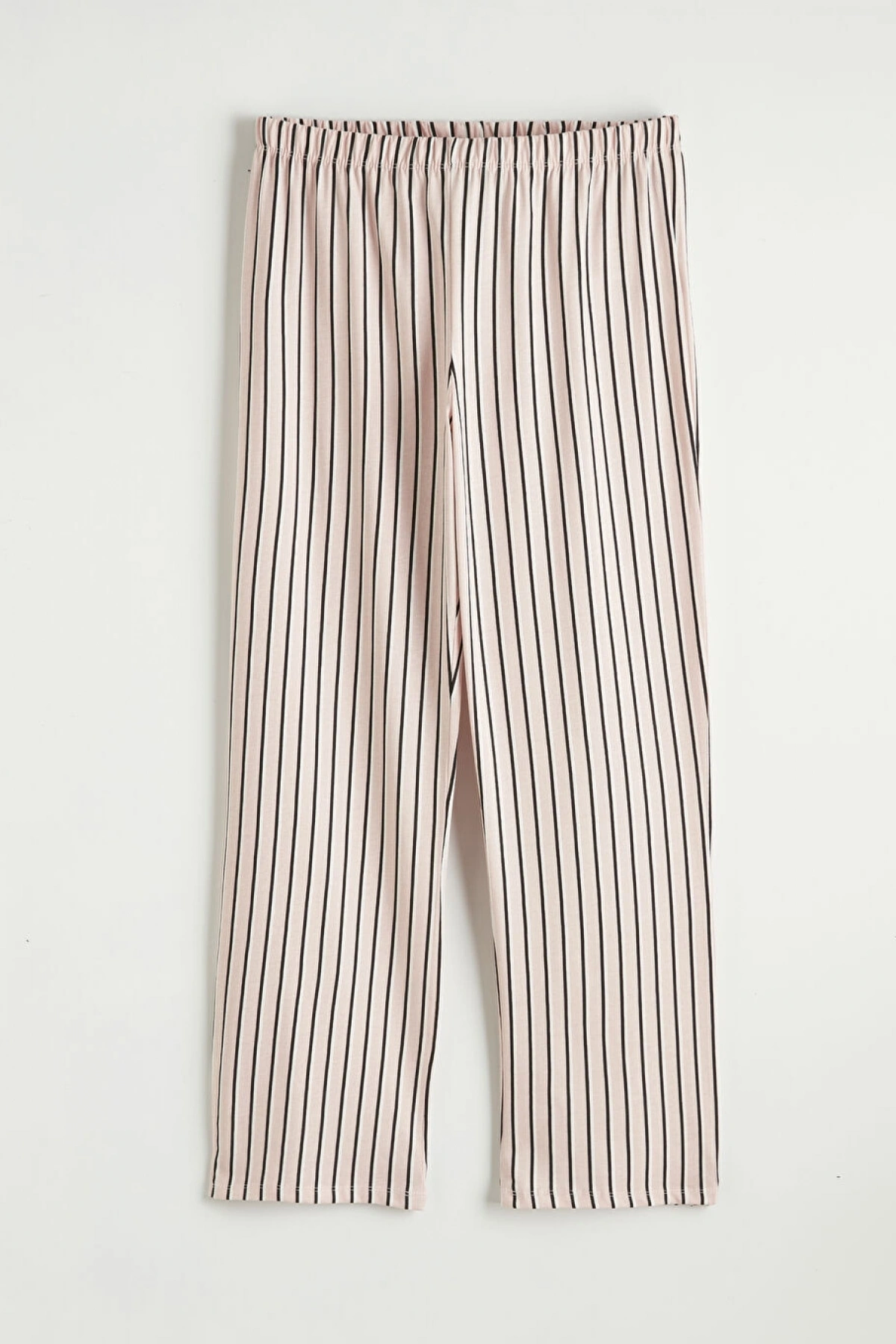 LCW Young Pembe Gömlek Yaka Çizgili Kadın Pijama Takım