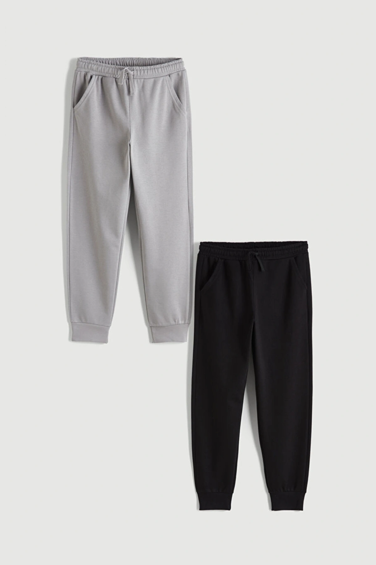 LCW Kids Siyah Beli Lastikli Erkek Çocuk Jogger Eşofman Altı 2li