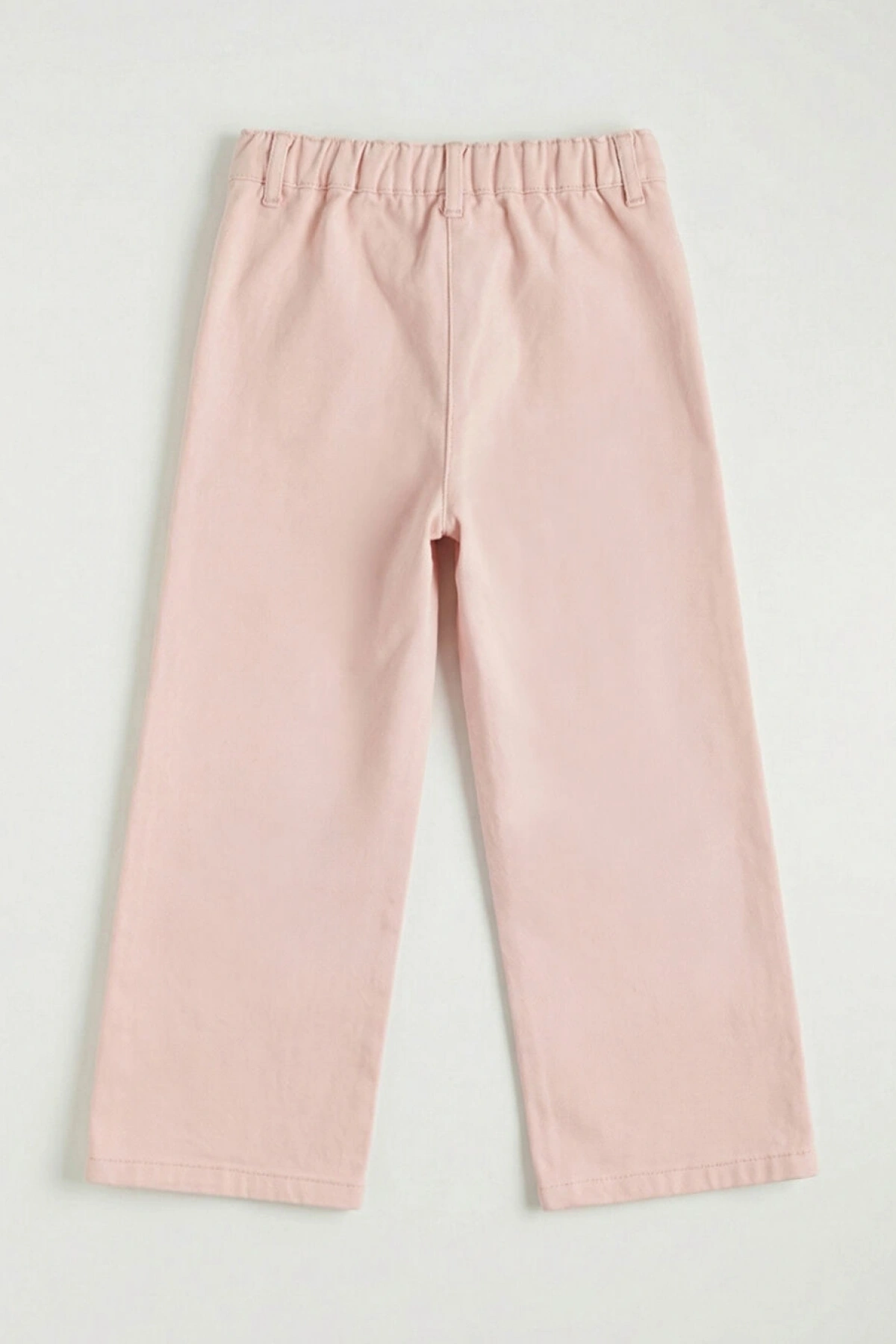 LCW Kids Pembe Beli Lastikli Çiçekli Kız Çocuk Pantolon