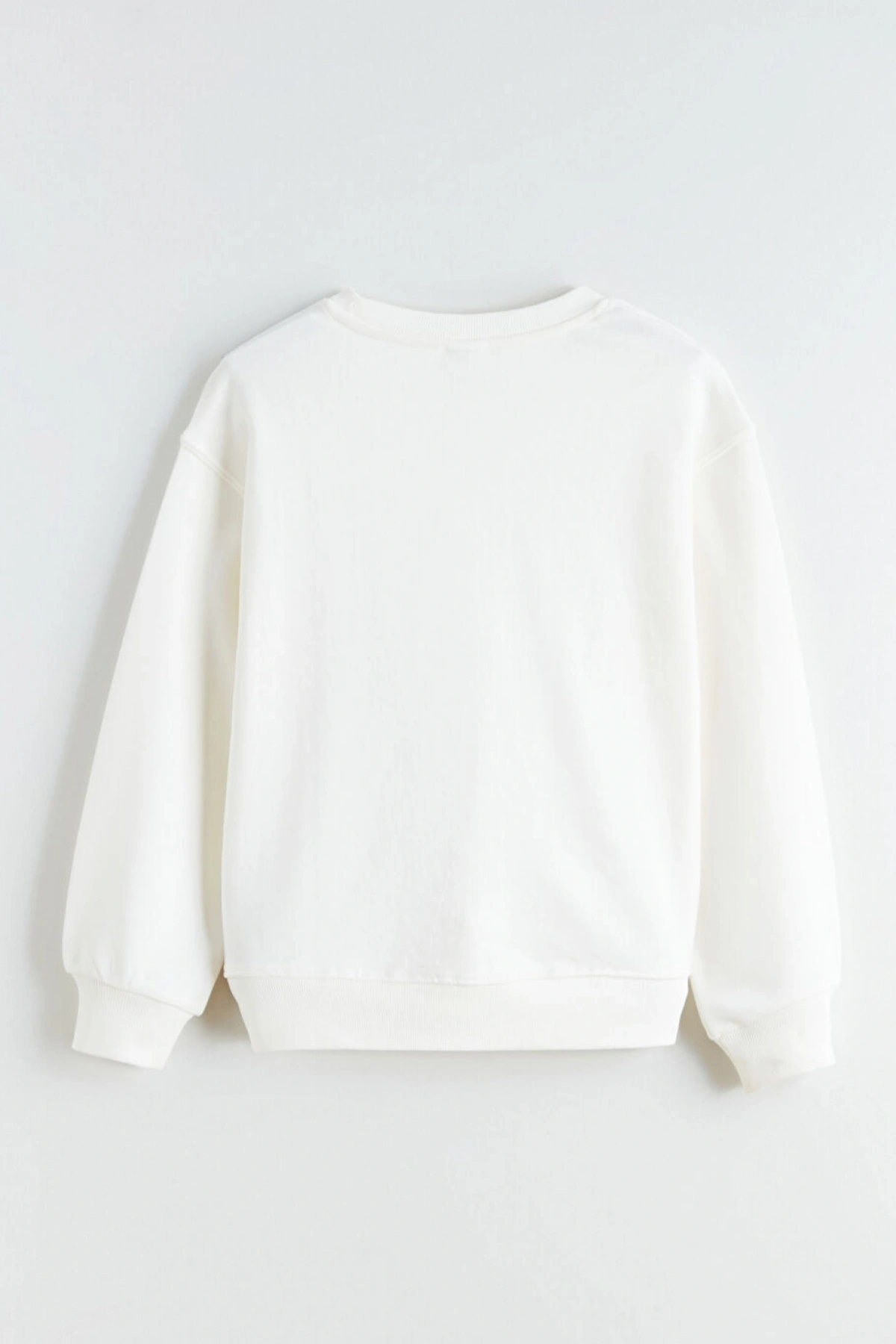 LCW Kids Ekru Baskılı Kız Çocuk Sweatshirt