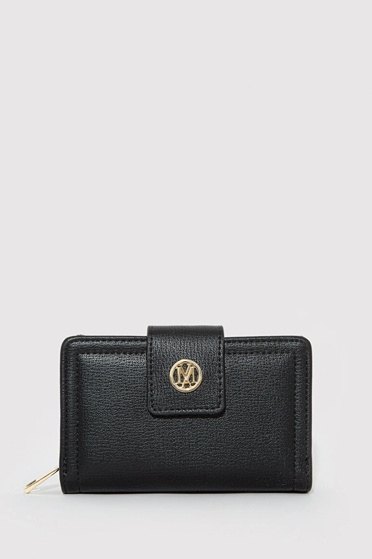M Logo Detaylı Siyah Cüzdan
