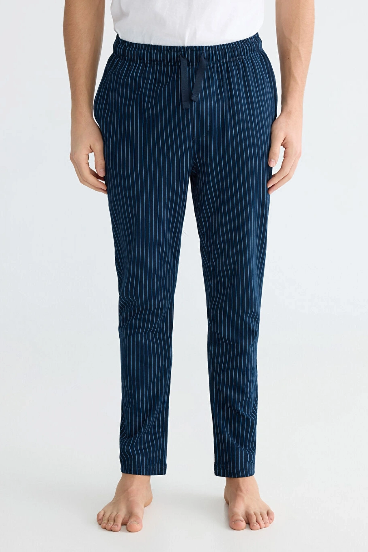 LC WAIKIKI Lacivert Standart Kalıp Çizgili Erkek Pijama Altı