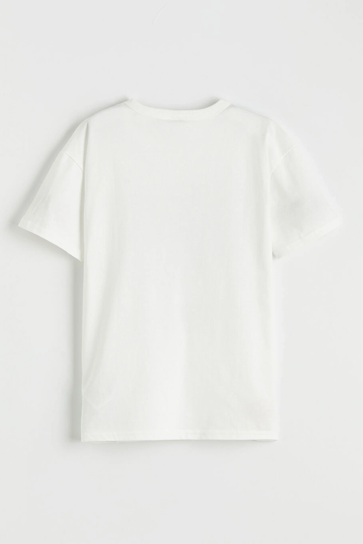 LCW Kids Ekru Erkek Çocuk Baskılı Tişört