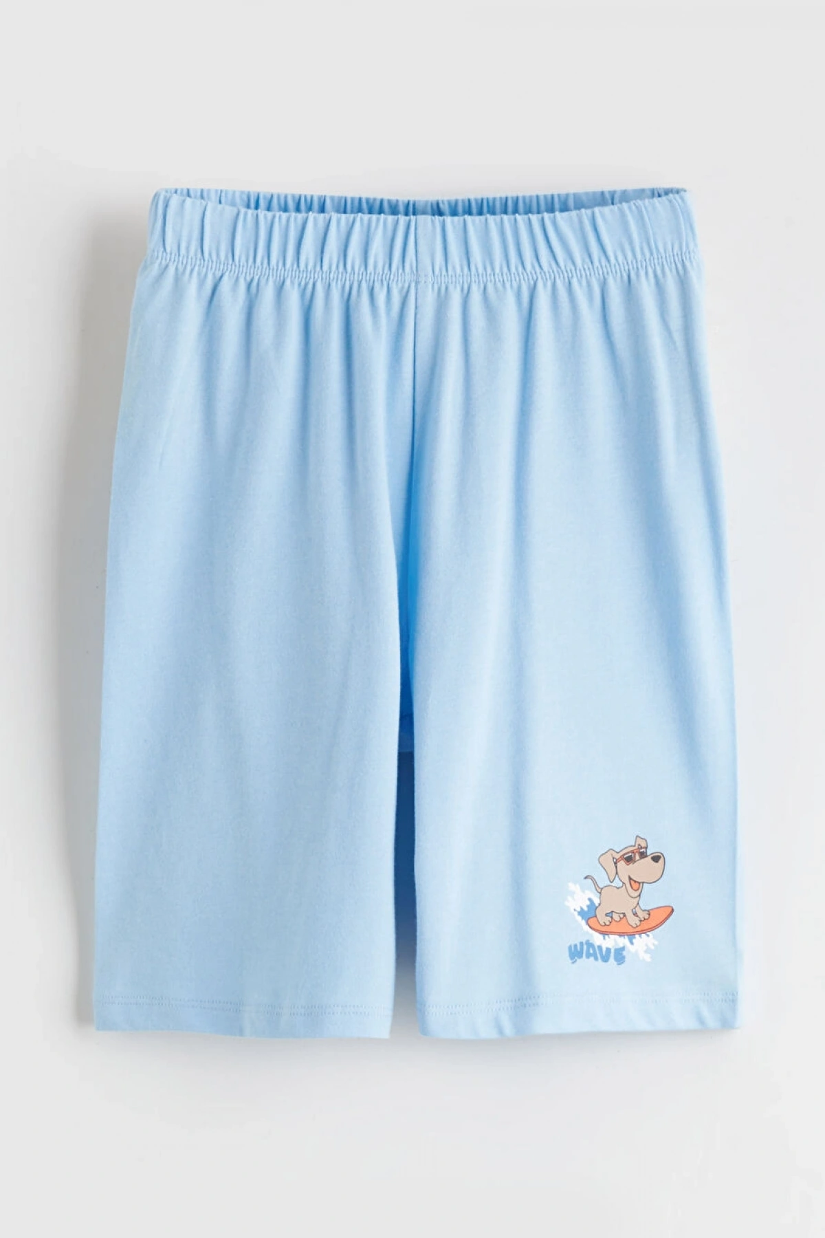 LCW Kids Mavi Baskılı Erkek Çocuk Pijama Şort 2li