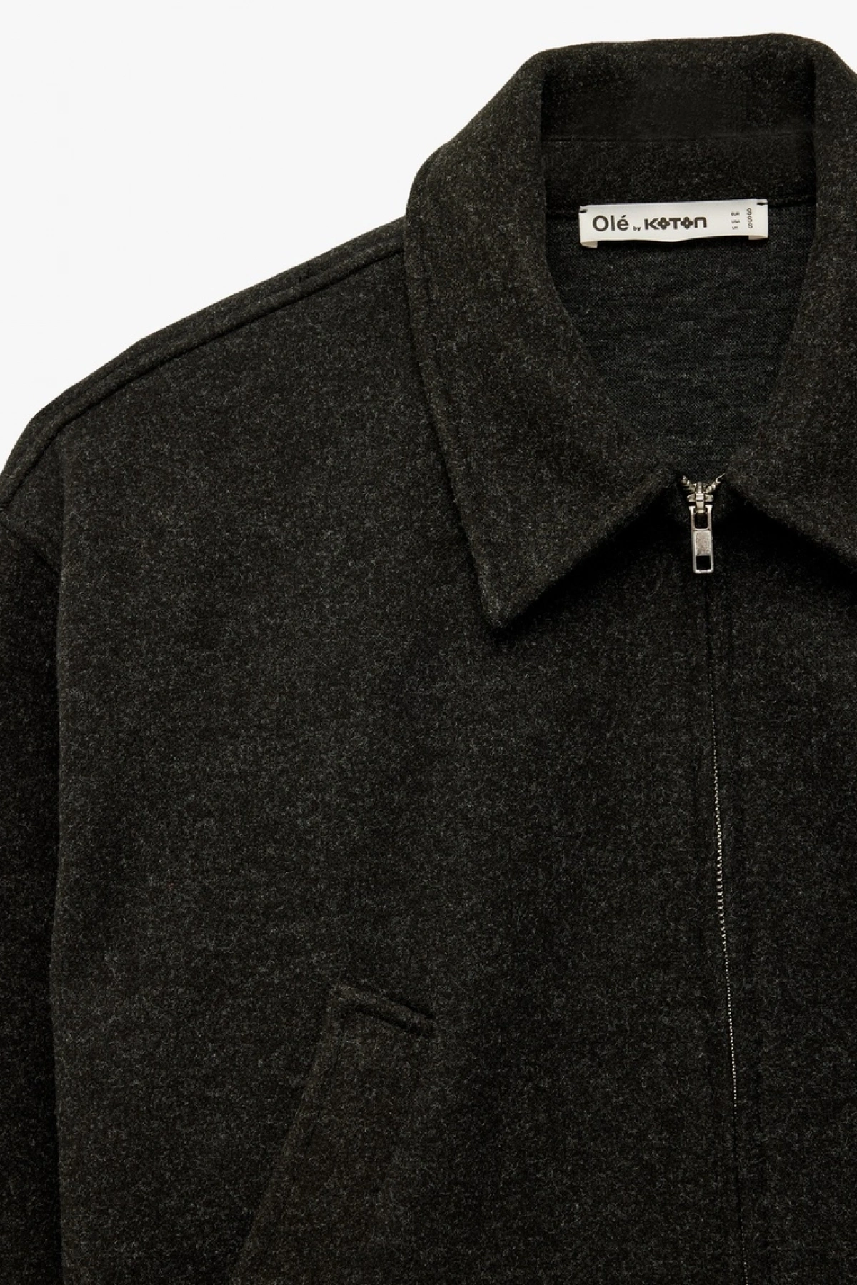 Uzun Kollu Cepli Fermuarlı Crop Bomber Ceket