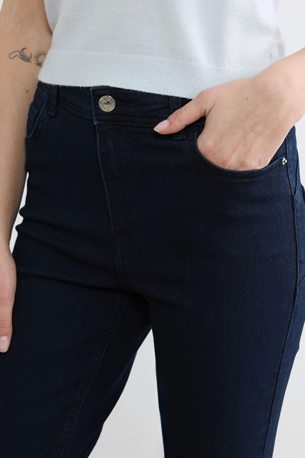 LCWAIKIKI Classic Siyah Slim Fit Kadın Jean Pantolon