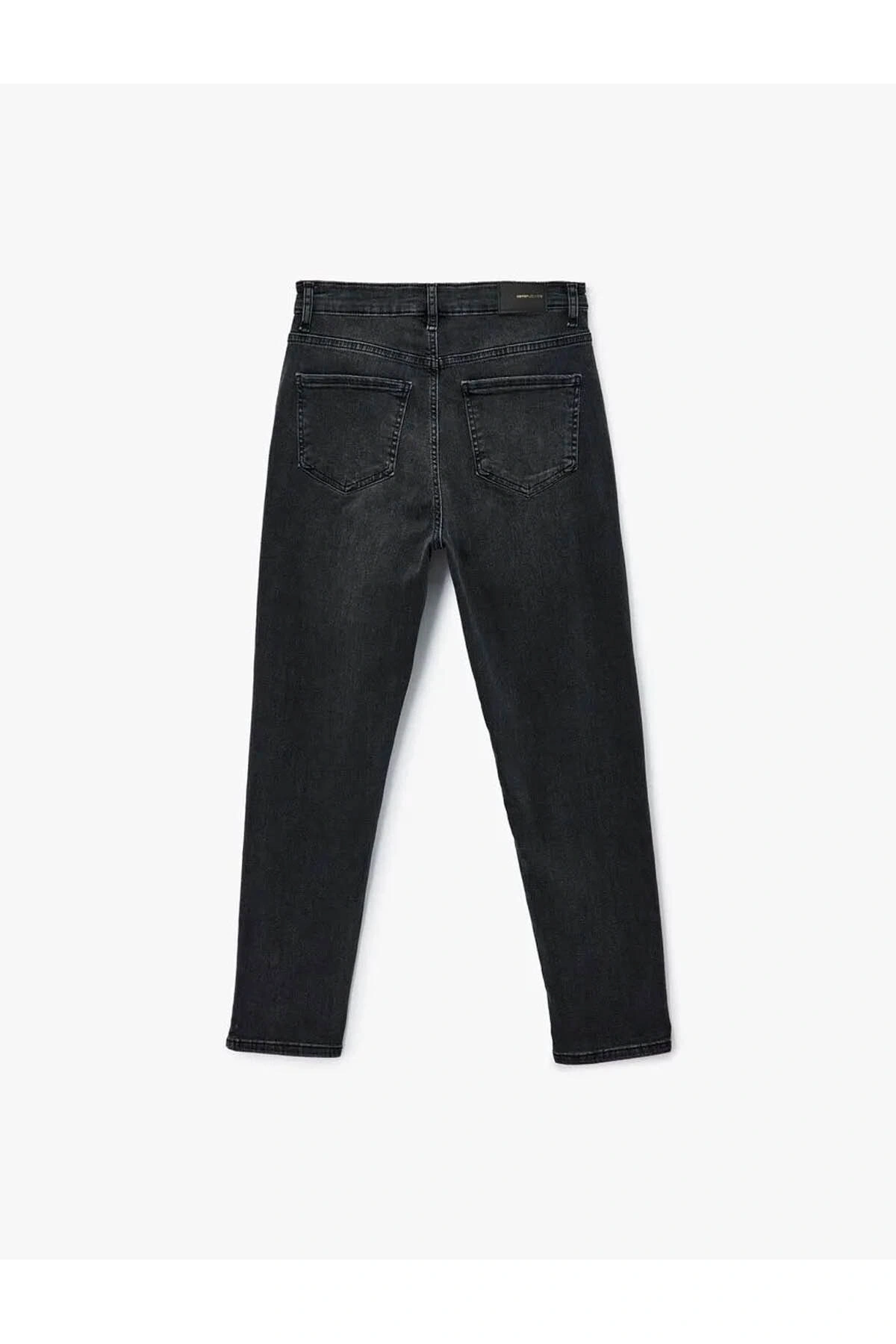 Koton Mom Slim Siyah Kadın Jean Pantolon