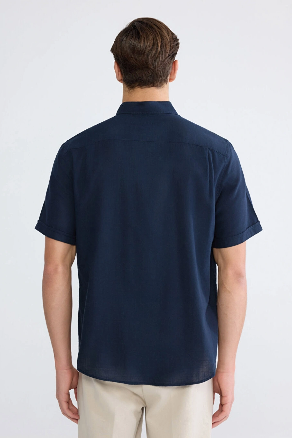 LCWAIKIKI Classic Lacivert Regular Fit Poplin Erkek Gömlek