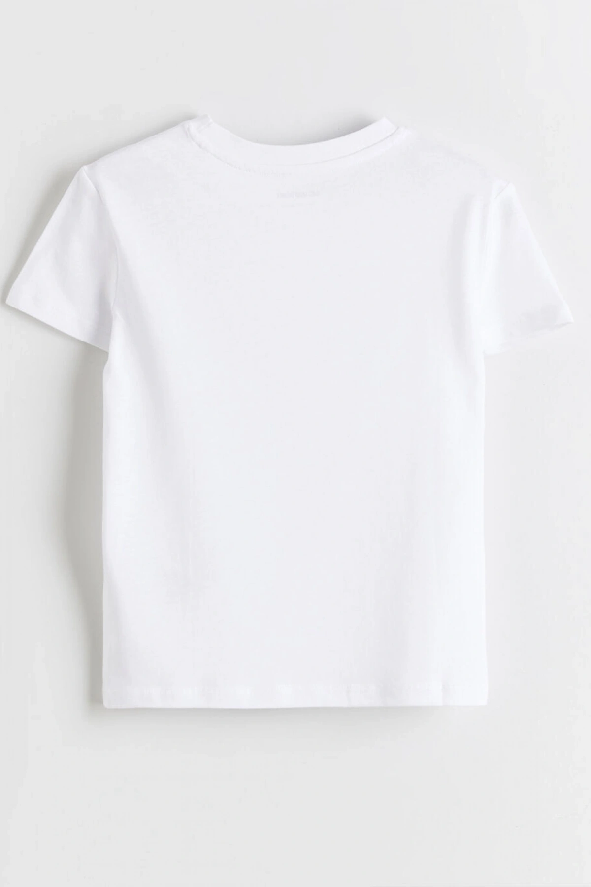 LCW Kids Beyaz Kız Çocuk Bisiklet Yaka Tişört