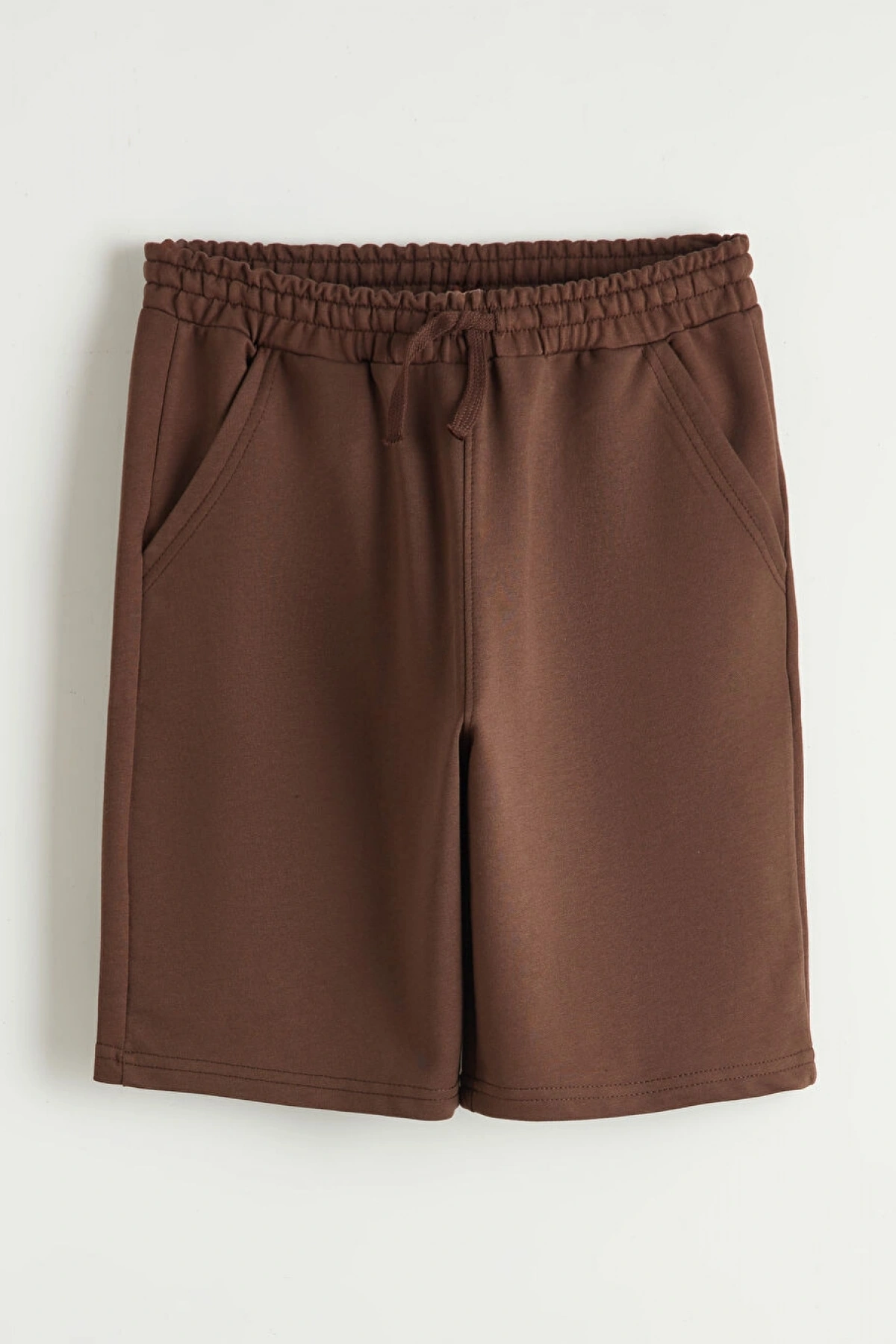 LCW Kids Kahverengi Çizgili Erkek Çocuk Tişört Ve Şort