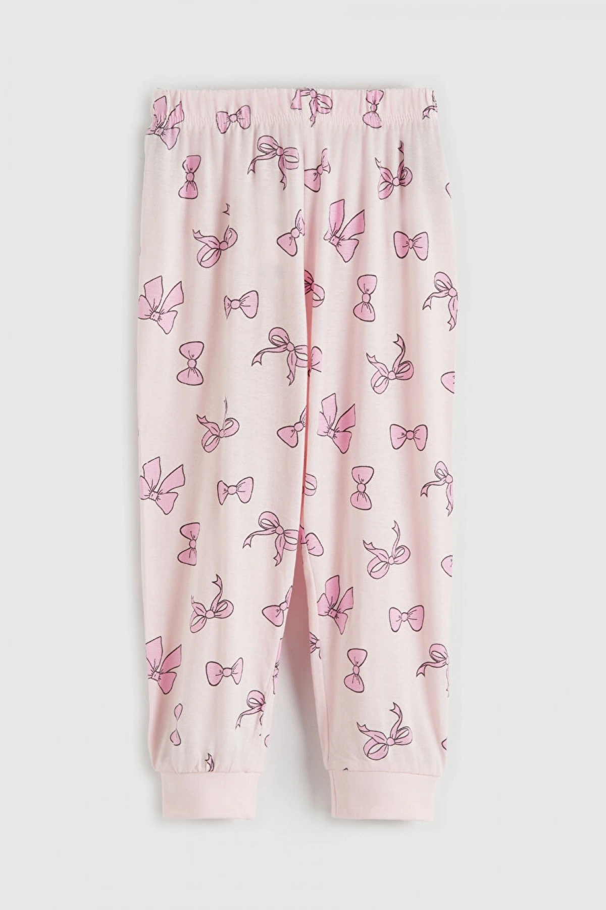 LCW Kids Mavi Kurdele Baskılı Kız Çocuk Pijama Takım