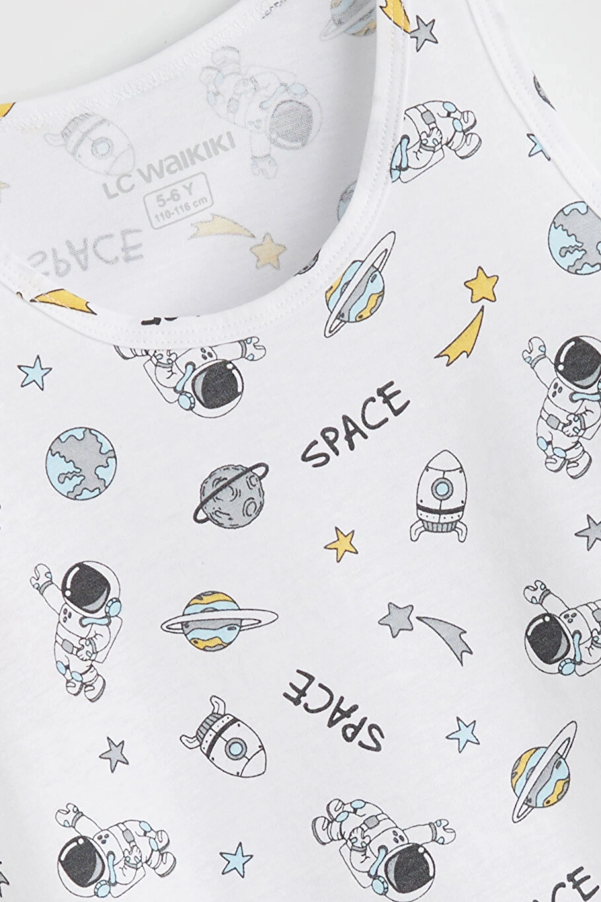 LCW Kids Beyaz Baskılı Erkek Çocuk Atlet 2li