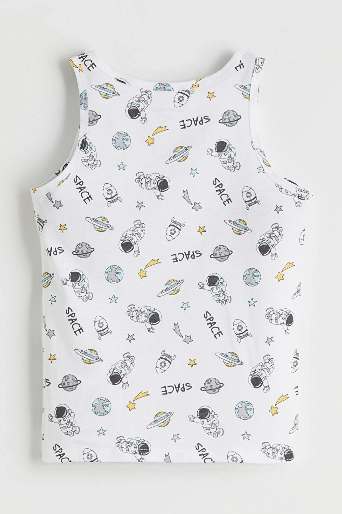 LCW Kids Beyaz Baskılı Erkek Çocuk Atlet 2li