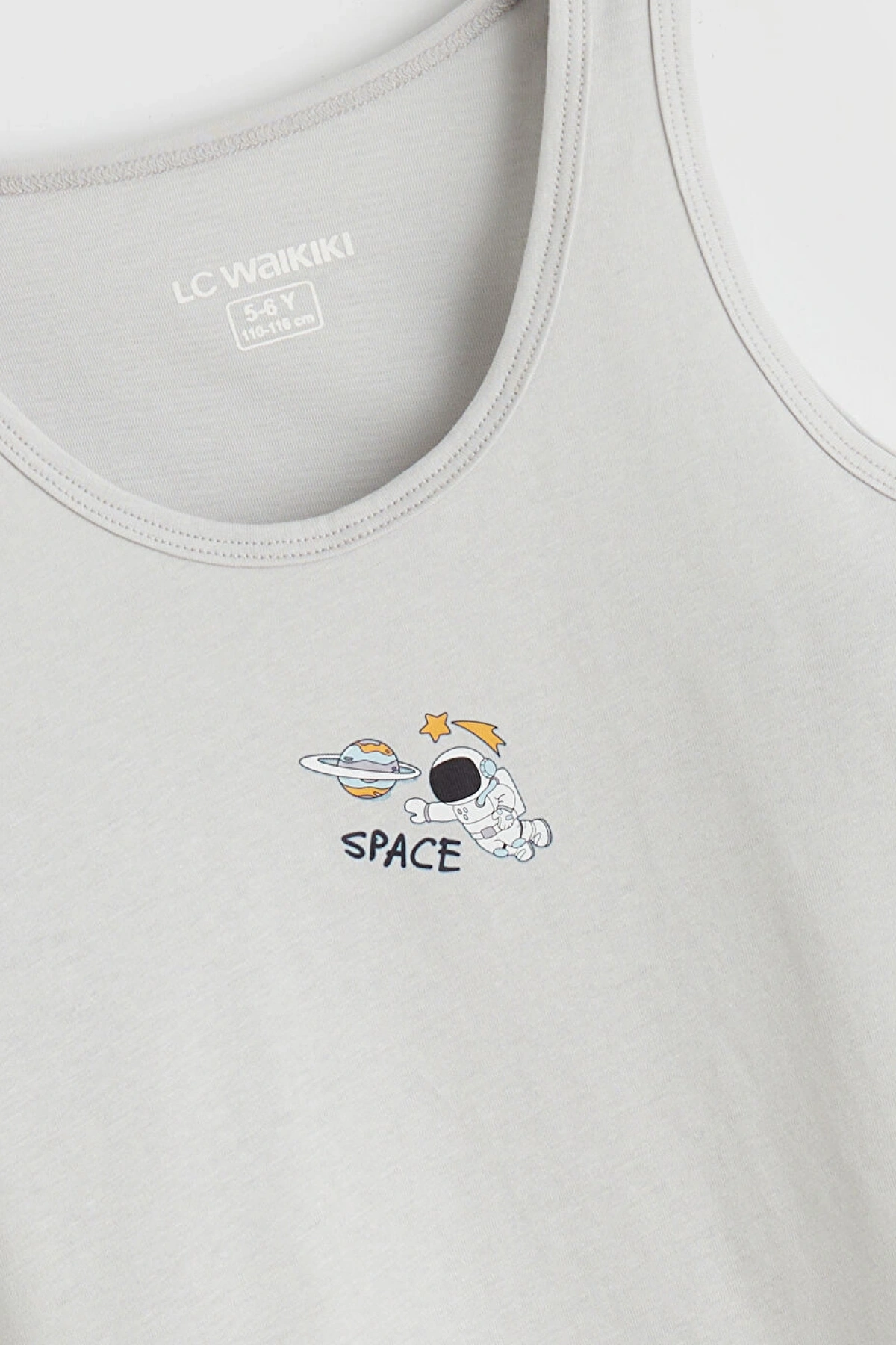 LCW Kids Beyaz Baskılı Erkek Çocuk Atlet 2li